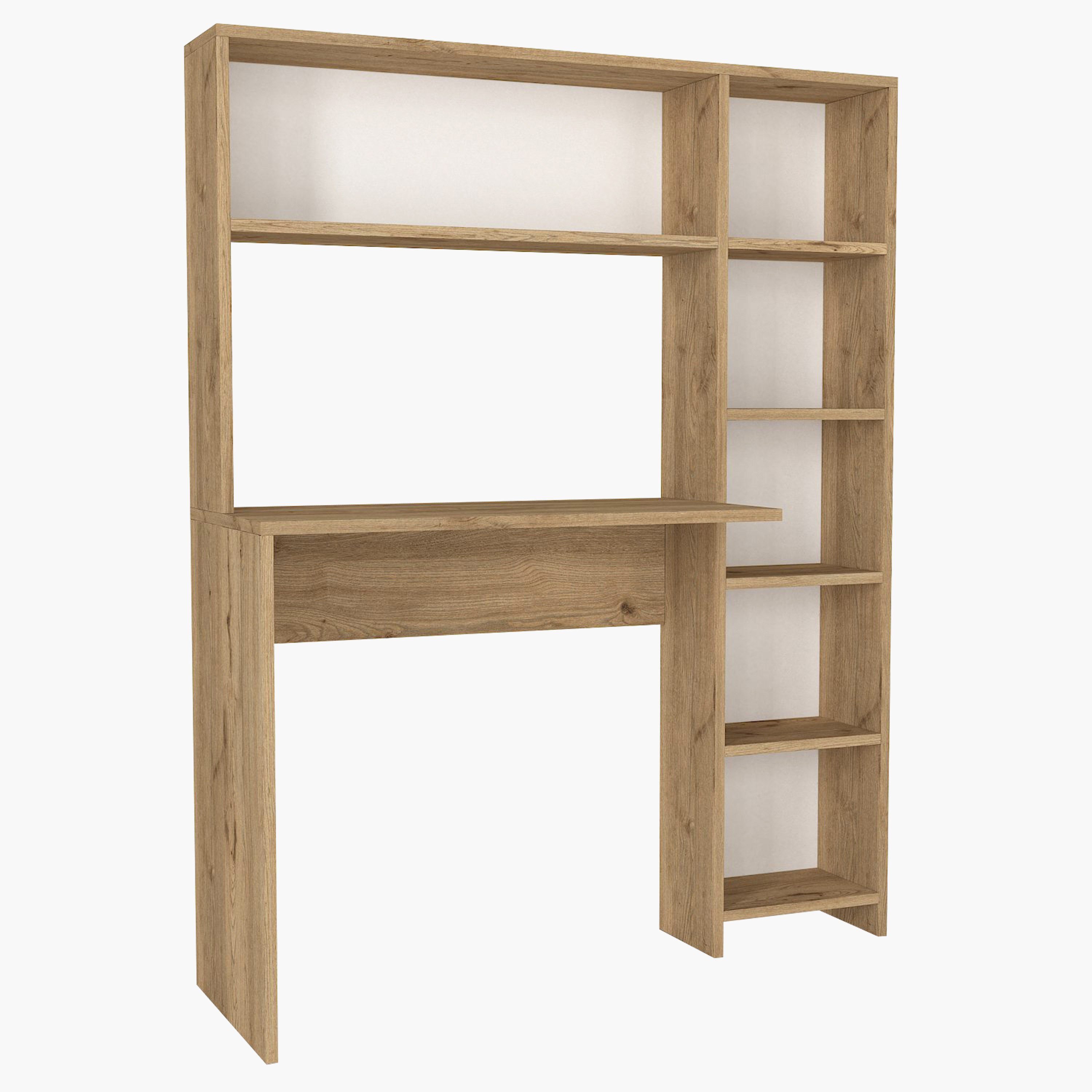 Modulix Carrina Study Desk with Hutch and Bookcase-hbxfurniture-office-desks-image-5
