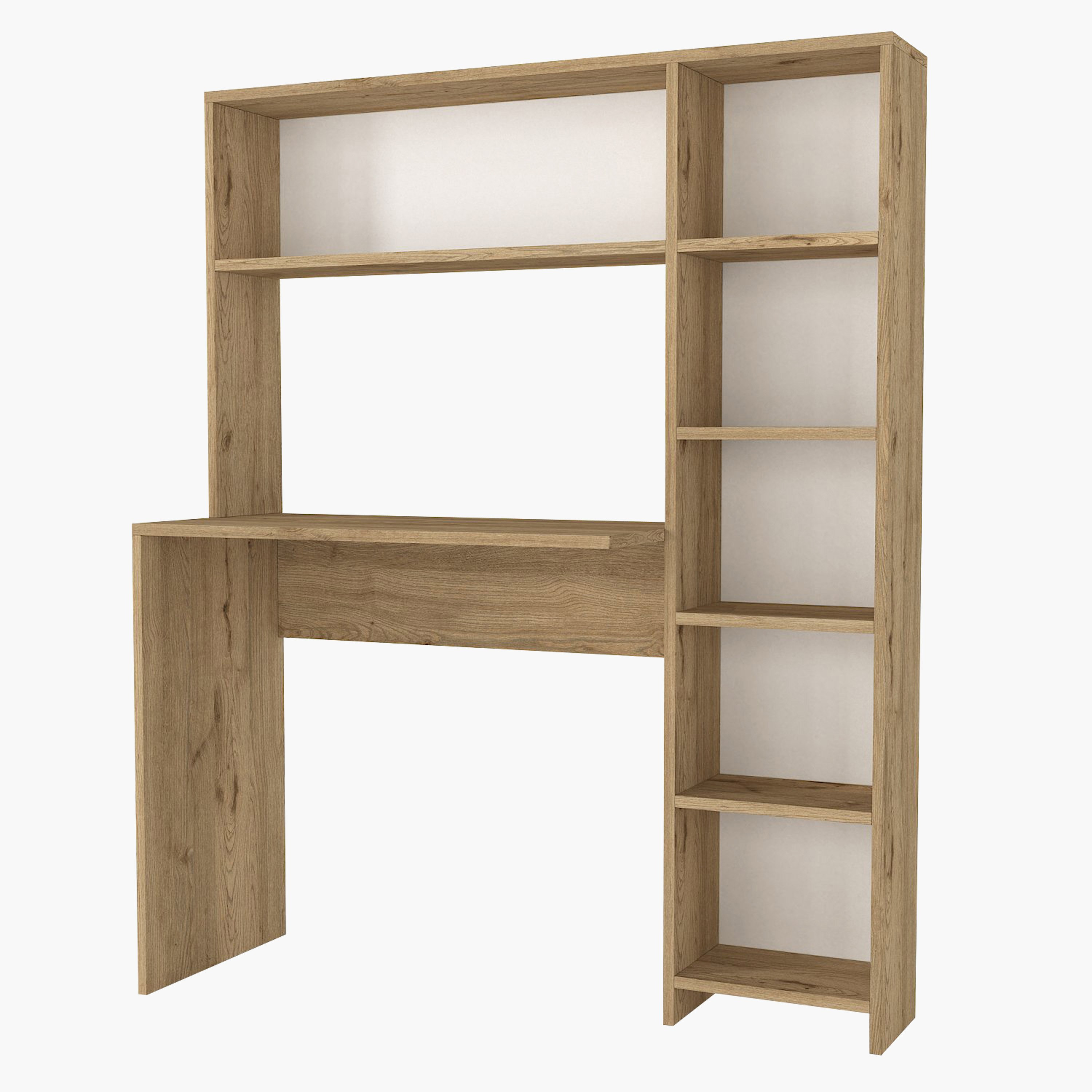 Modulix Carrina Study Desk with Hutch and Bookcase-hbxfurniture-office-desks-image-6