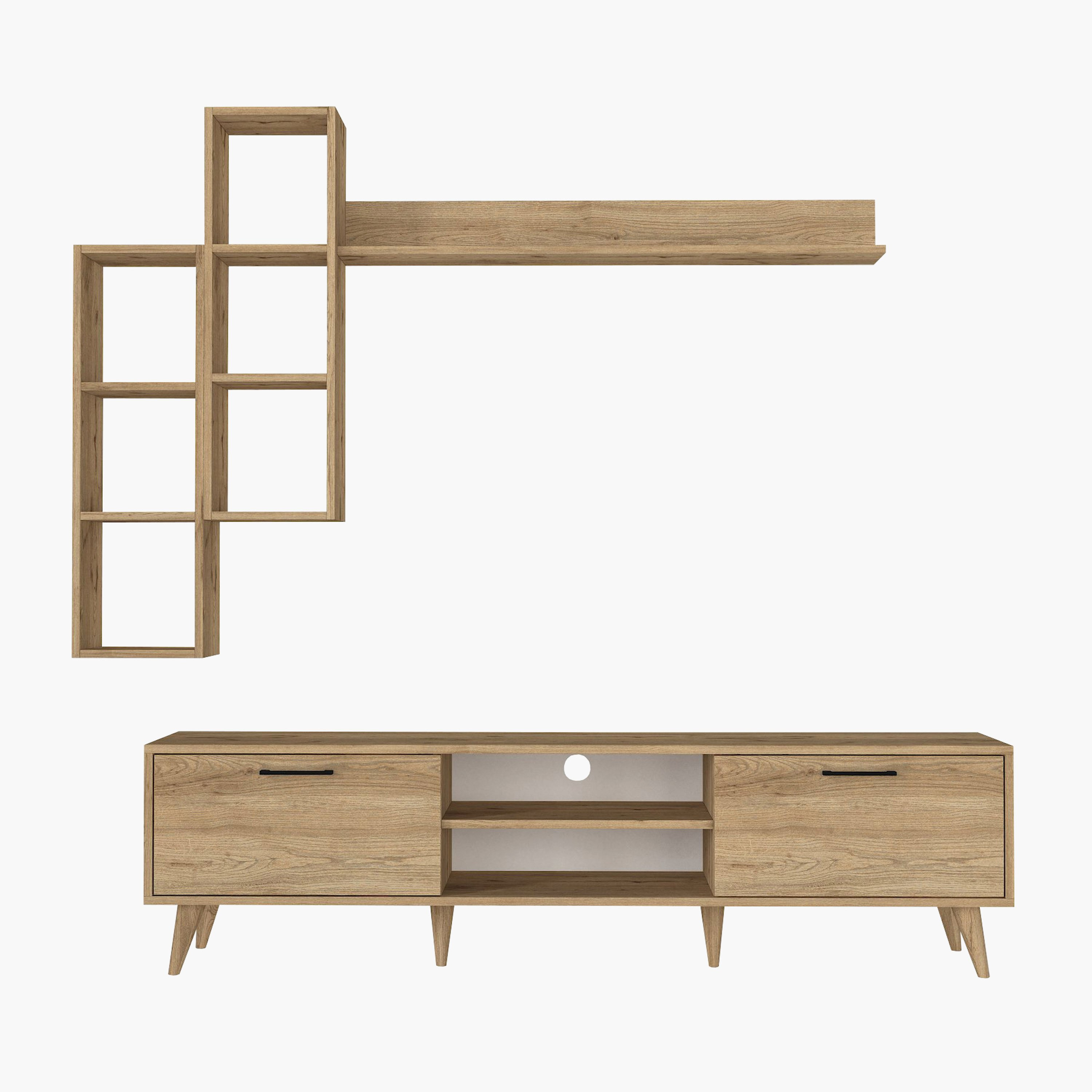 Modulix Ester 1.8 Meter TV Unit with Wall Mounted Shelves for TVs upto 70 inches-hbxlivingroom-mediaunitsandstorage-tvunits-image-8