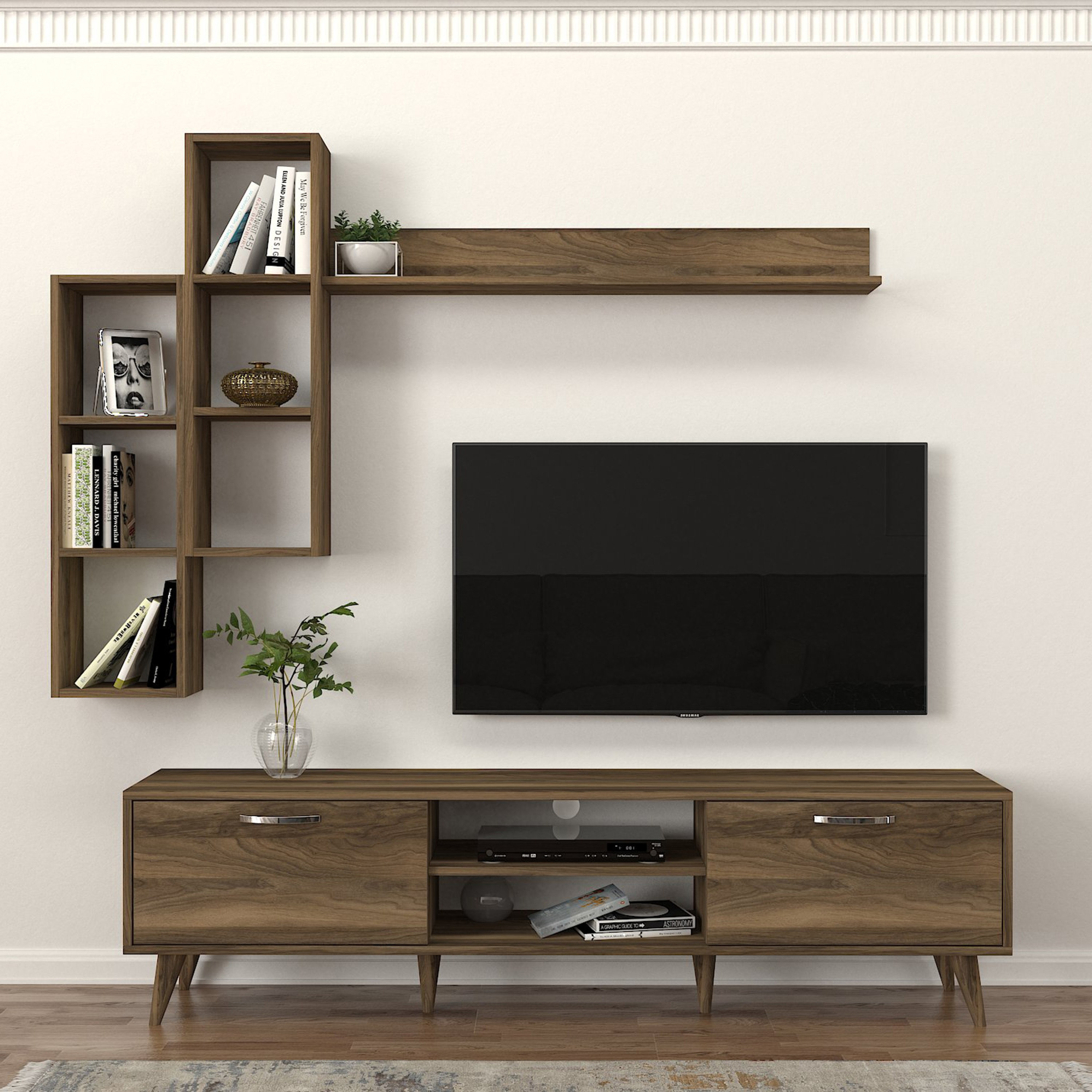 وحدة تلفزيون حتى 70 بوصة 1.8 متر مع أرفف تُثبت على الحائط من مودوليكس إستر-hbxlivingroom-mediaunitsandstorage-tvunits-image-1