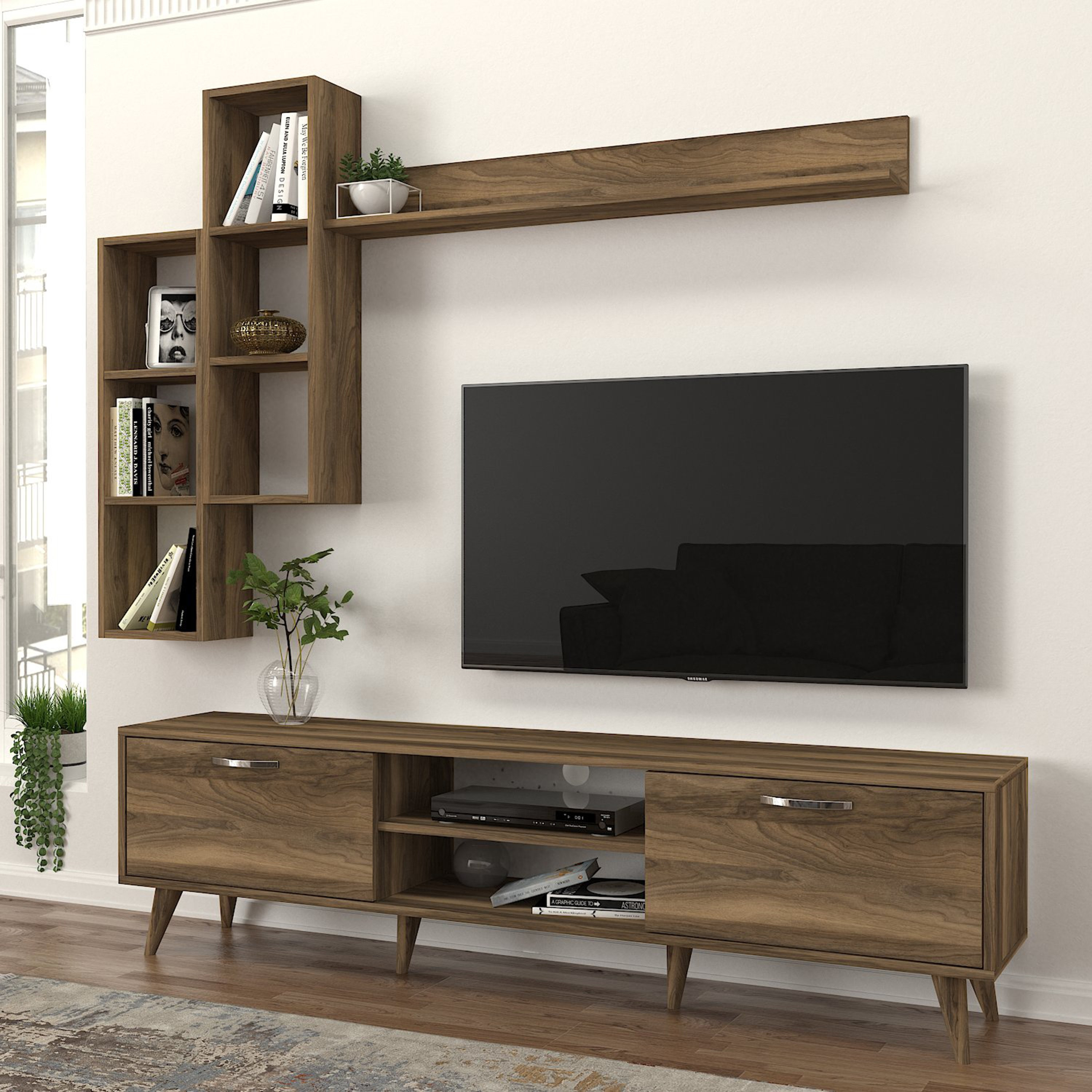 وحدة تلفزيون حتى 70 بوصة 1.8 متر مع أرفف تُثبت على الحائط من مودوليكس إستر-hbxlivingroom-mediaunitsandstorage-tvunits-image-3