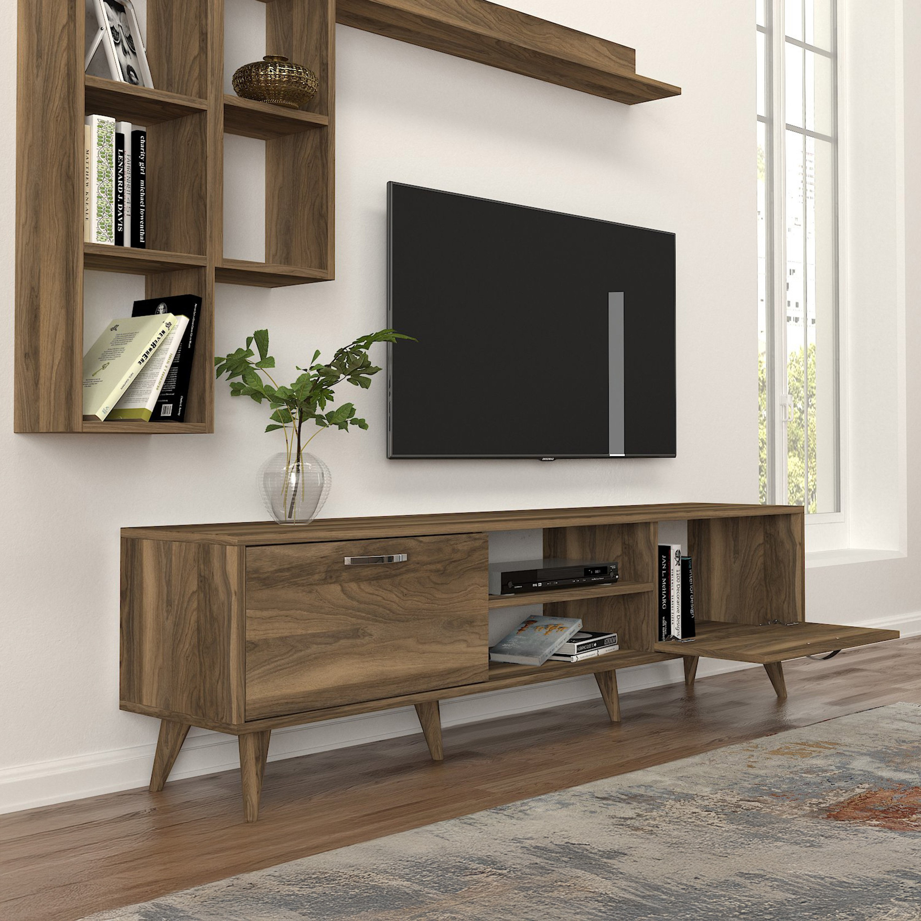وحدة تلفزيون حتى 70 بوصة 1.8 متر مع أرفف تُثبت على الحائط من مودوليكس إستر-hbxlivingroom-mediaunitsandstorage-tvunits-image-5