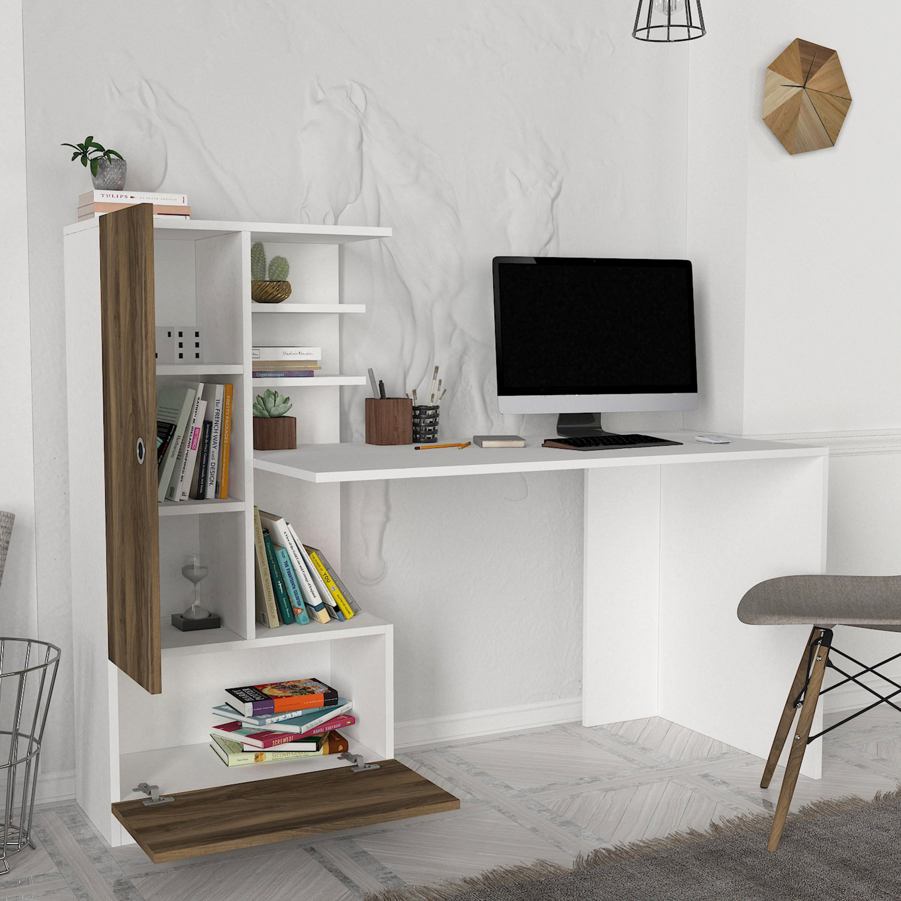 مكتب ببابين وخزانة كتب من مودوليكس إستر-hbxfurniture-office-desks-image-2