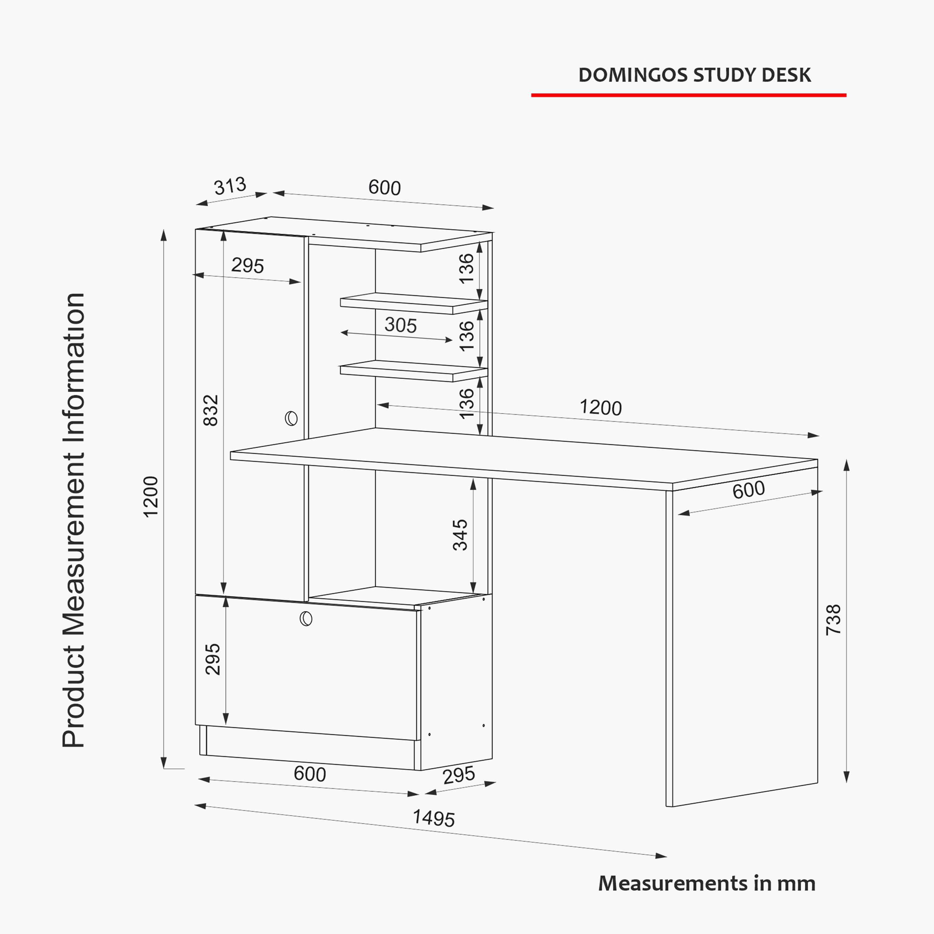 مكتب ببابين وخزانة كتب من مودوليكس إستر-hbxfurniture-office-desks-image-8
