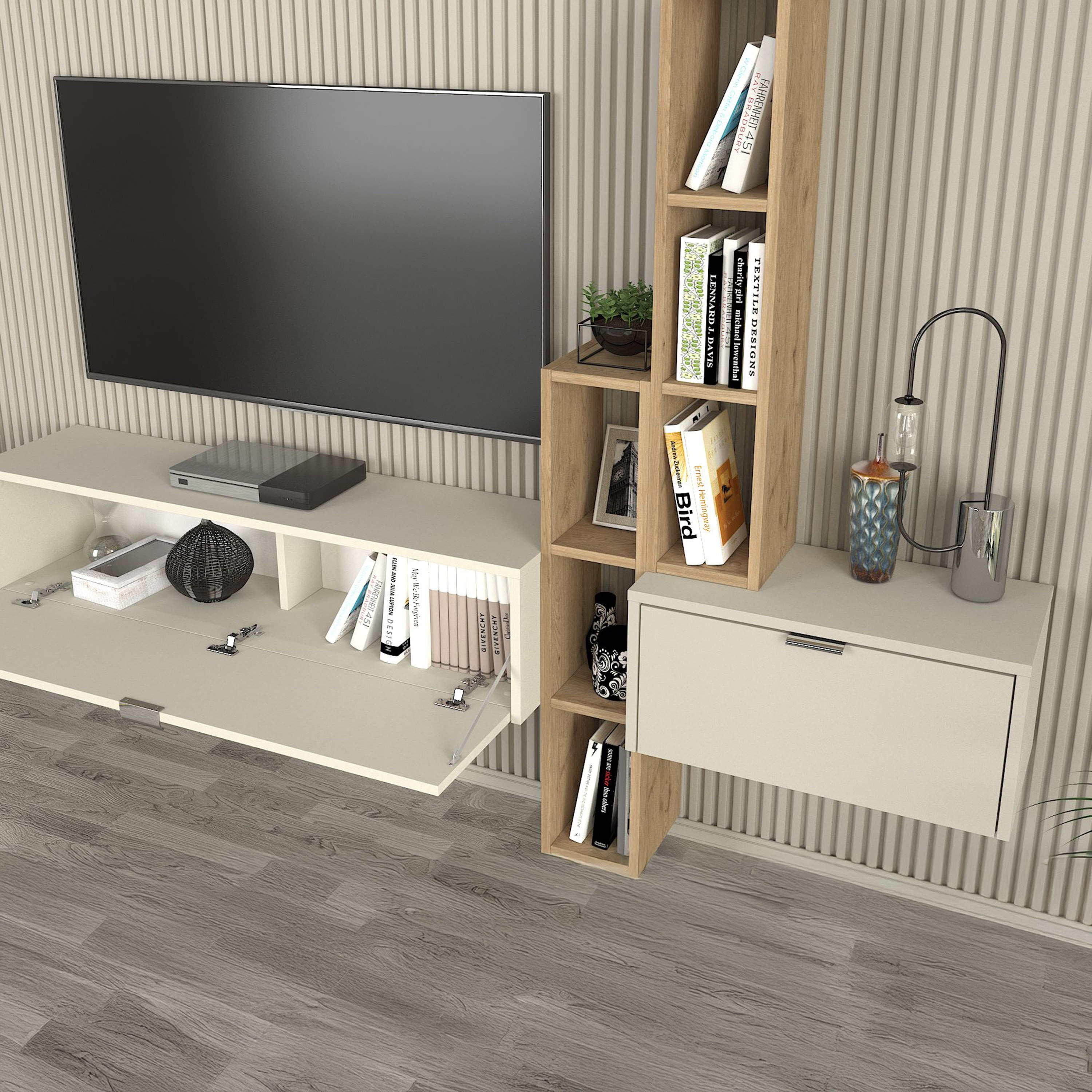 Modulix Edgar 1.8 Metre 2-Door Wall Mounted TV Unit with Shelf for TVs up to 75 inches-hbxlivingroom-mediaunitsandstorage-tvunits-image-5