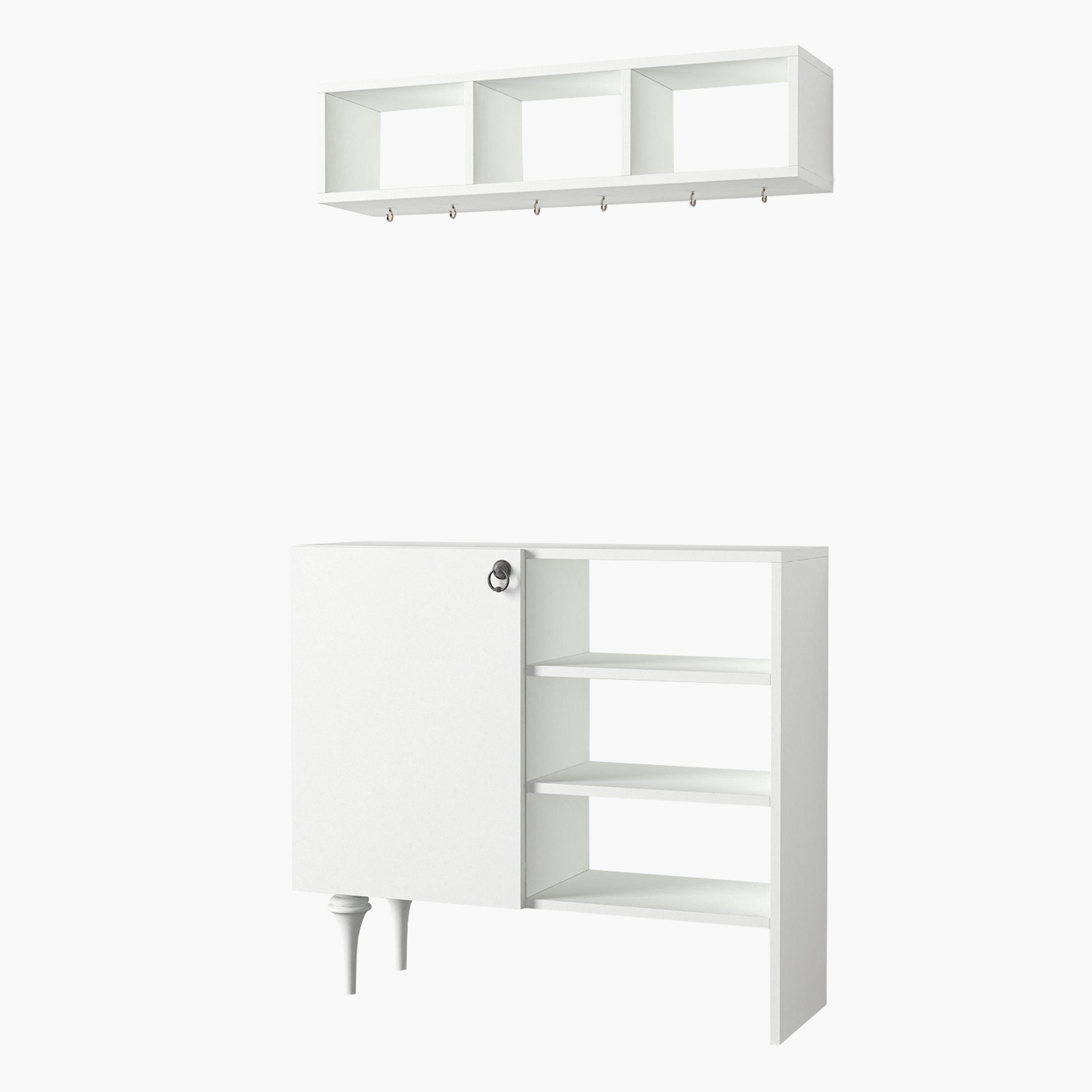 Modulix Imperio 2-Door Coffee Cabinet with Wall Mounted Shelves-hbxfurniture-diningroom-buffetsandsideboards-image-4