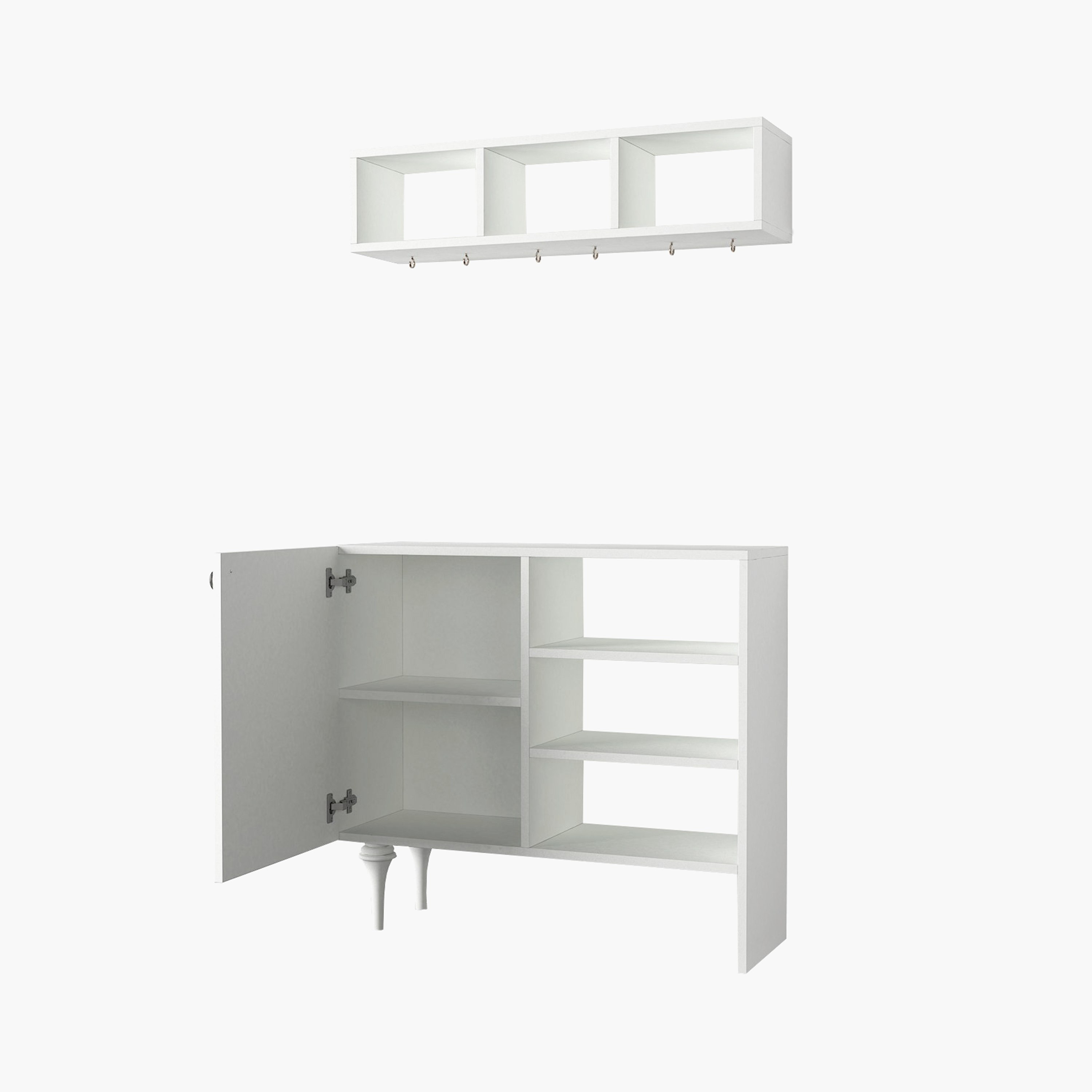 Modulix Imperio 2-Door Coffee Cabinet with Wall Mounted Shelves-hbxfurniture-diningroom-buffetsandsideboards-image-5