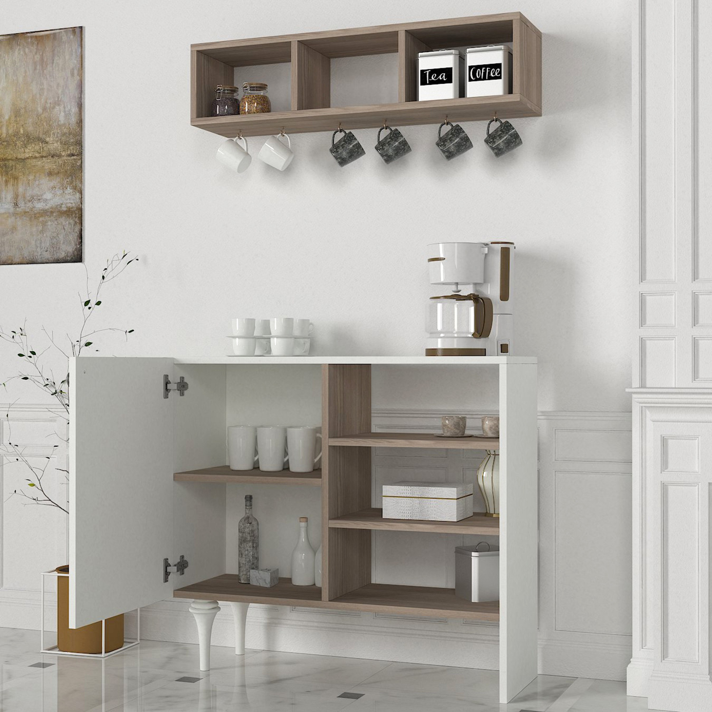 خزانة قهوة ببابين مع أرفف تُثبت على الحائط من مودوليكس إمبريو-hbxdiningroom-buffetsandsideboards-image-3