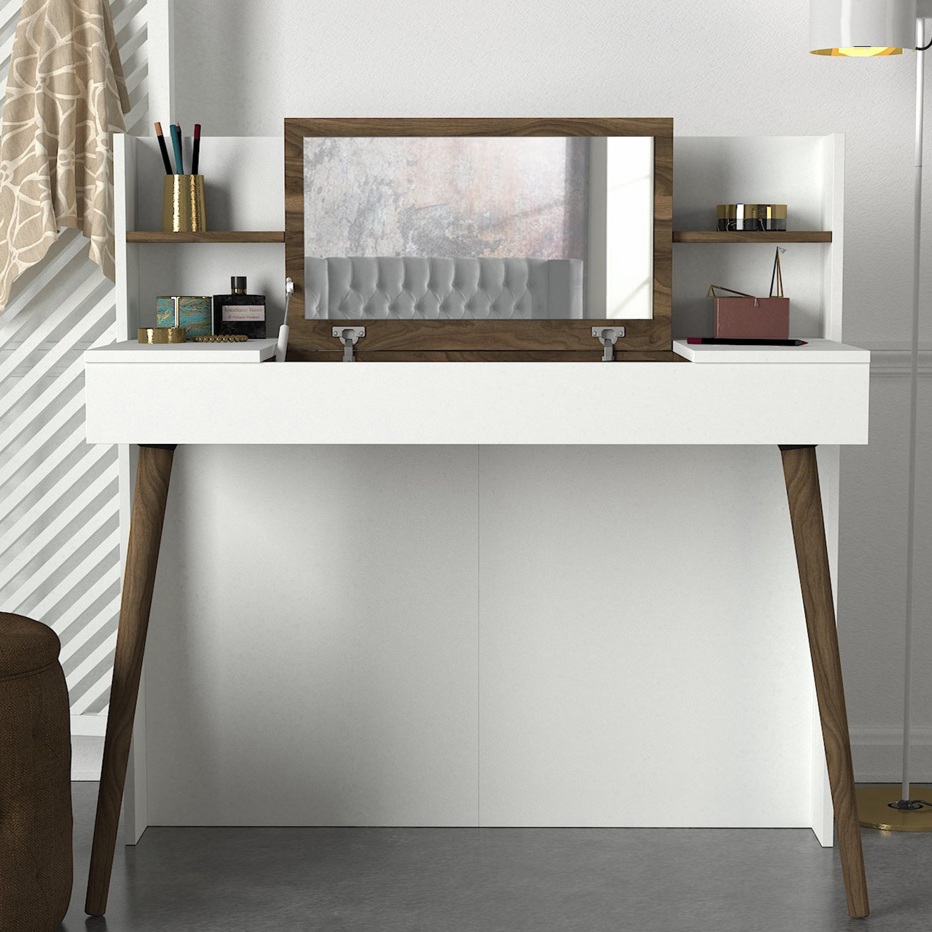 Modulix Retro Vanity Make Up Table with Mirror-PROMO_HB_UAE_HBX10_250526-image-1