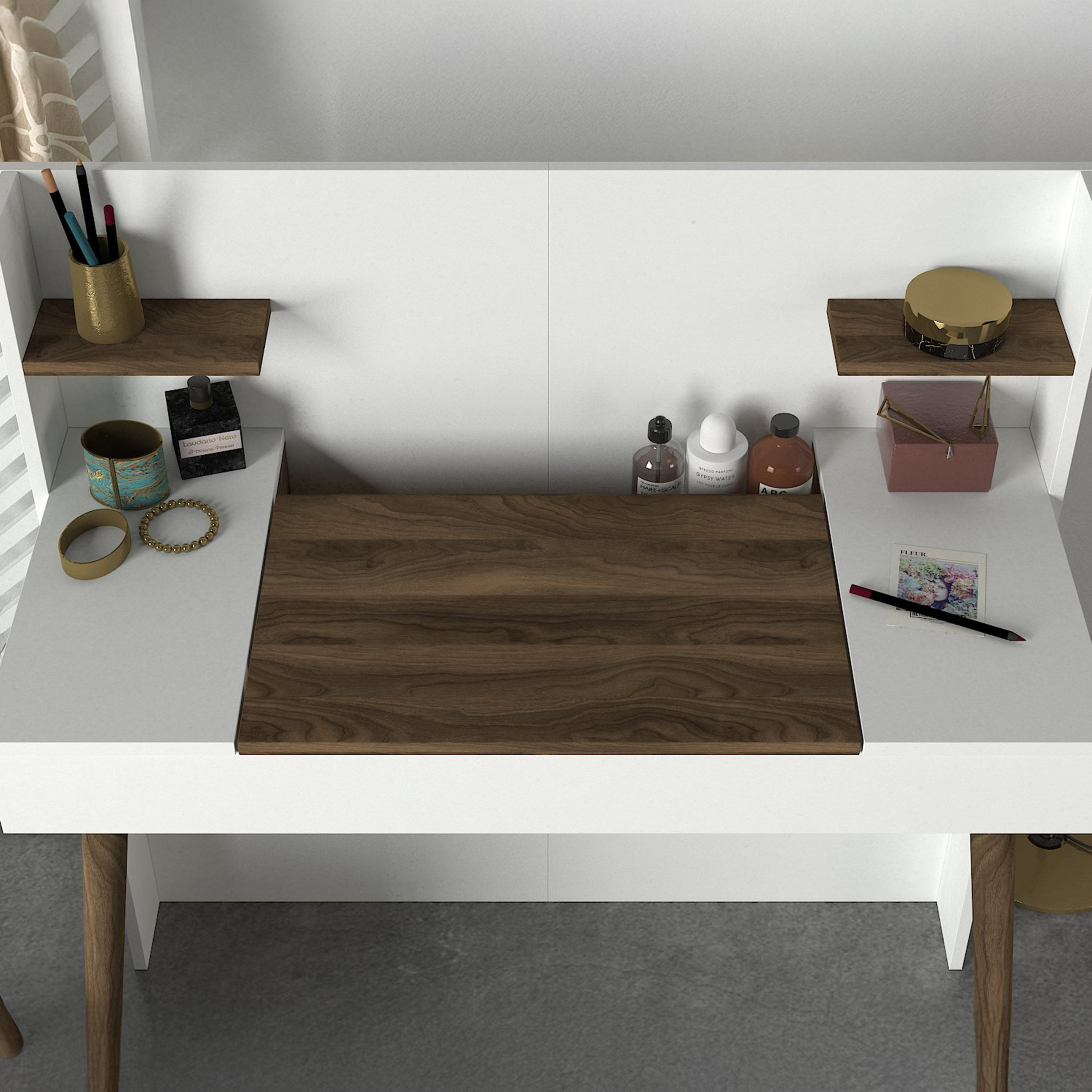 Modulix Retro Vanity Make Up Table with Mirror-PROMO_HB_UAE_HBX10_250526-image-4