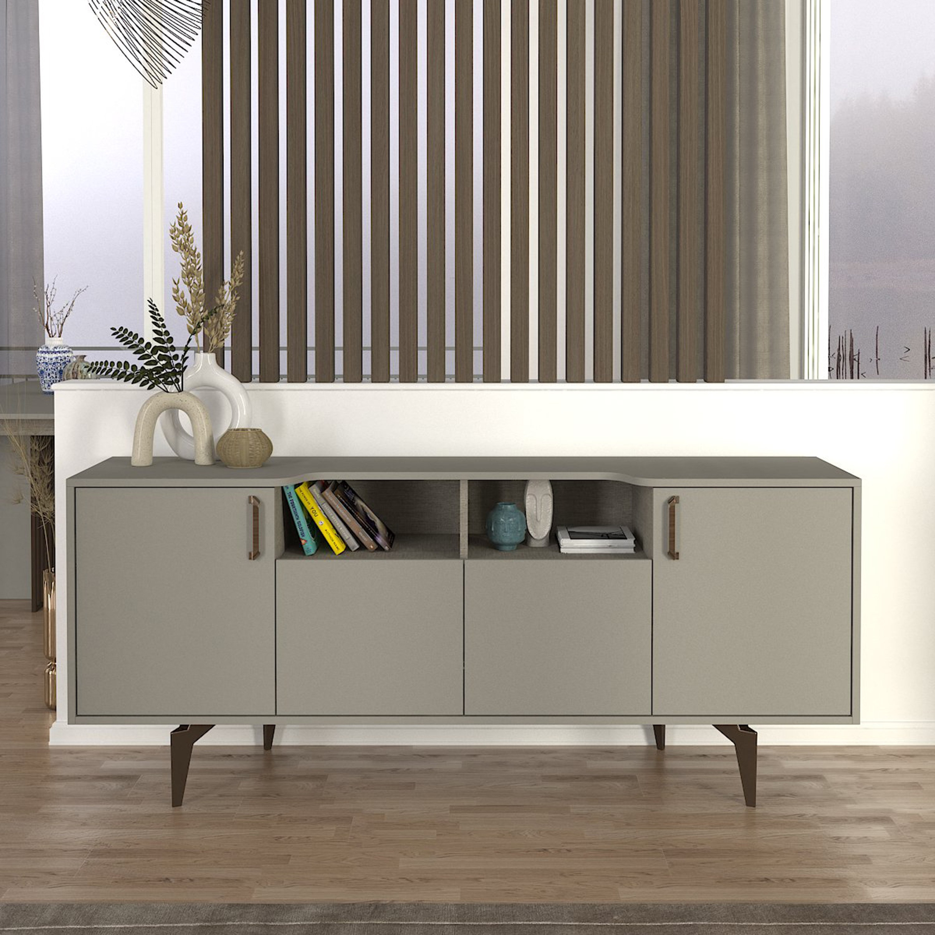 Modulix Roi 4-Door Sideboard-hbxfurniture-diningroom-buffetsandsideboards-image-1