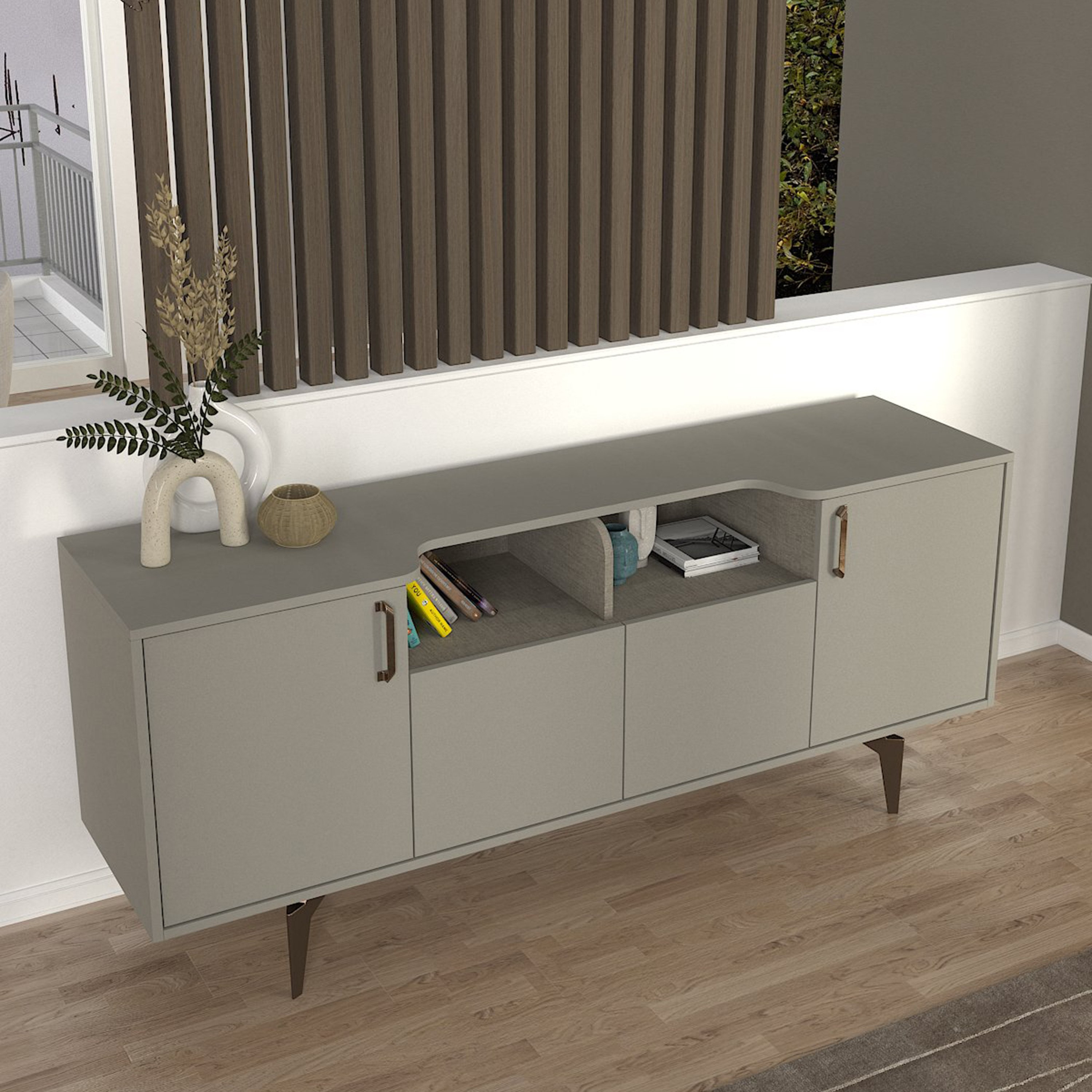 Modulix Roi 4-Door Sideboard-hbxfurniture-diningroom-buffetsandsideboards-image-2