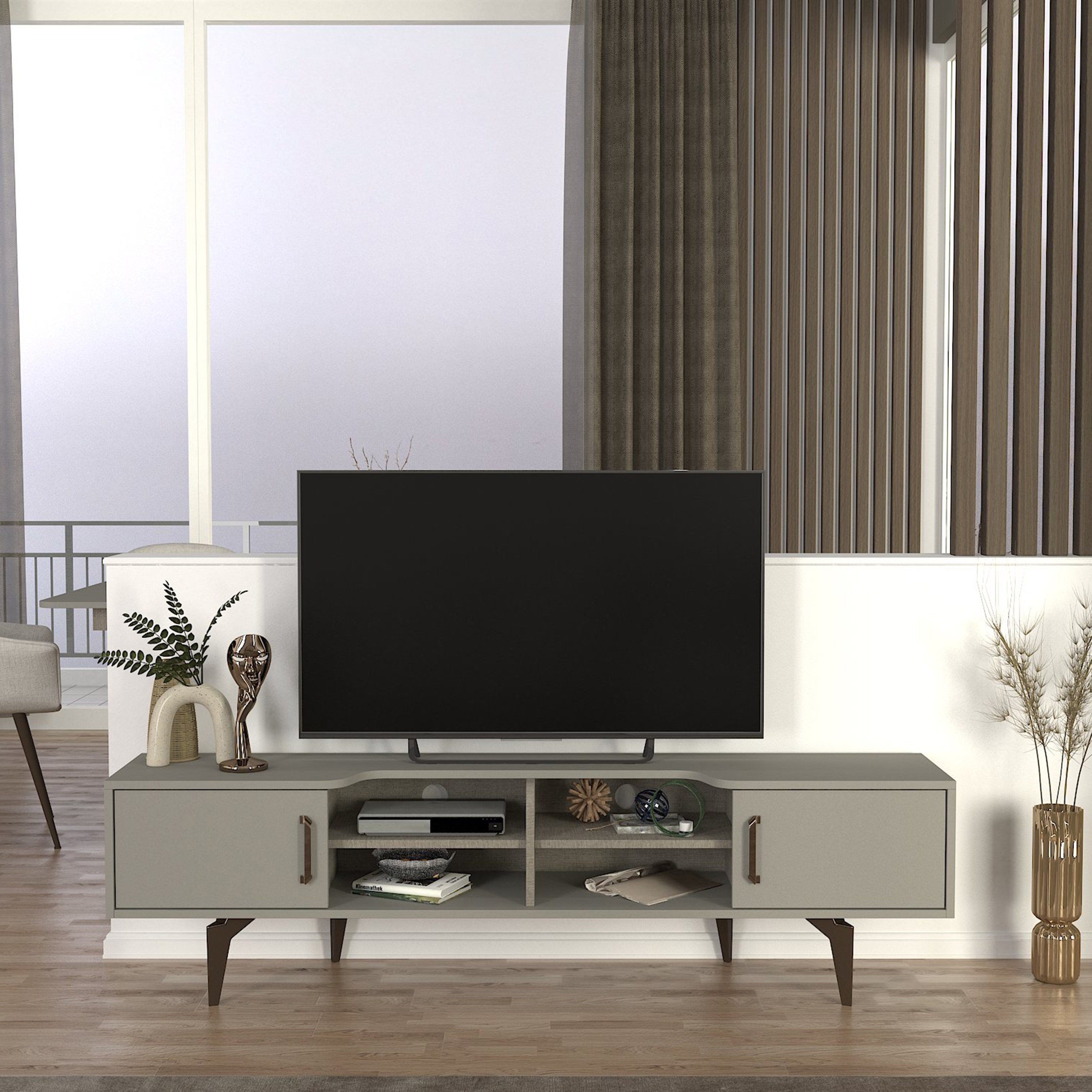 Modulix Roi 1.8 Meter TV Unit for TVs upto 70 inches-hbxlivingroom-mediaunitsandstorage-tvunits-image-1