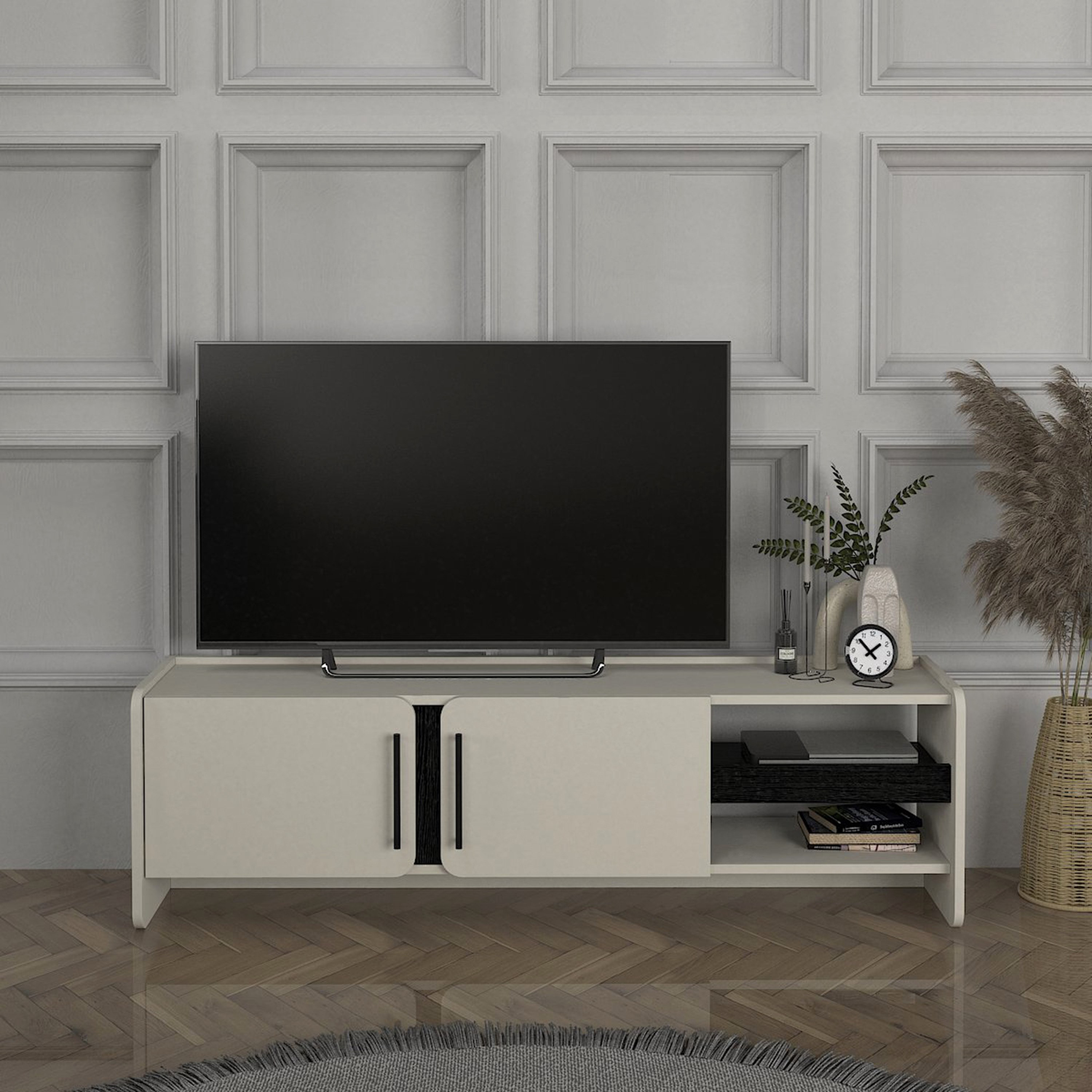Modulix Arlo 1.5 Meter TV Unit for TVs upto 50 inches-hbxlivingroom-mediaunitsandstorage-tvunits-image-1