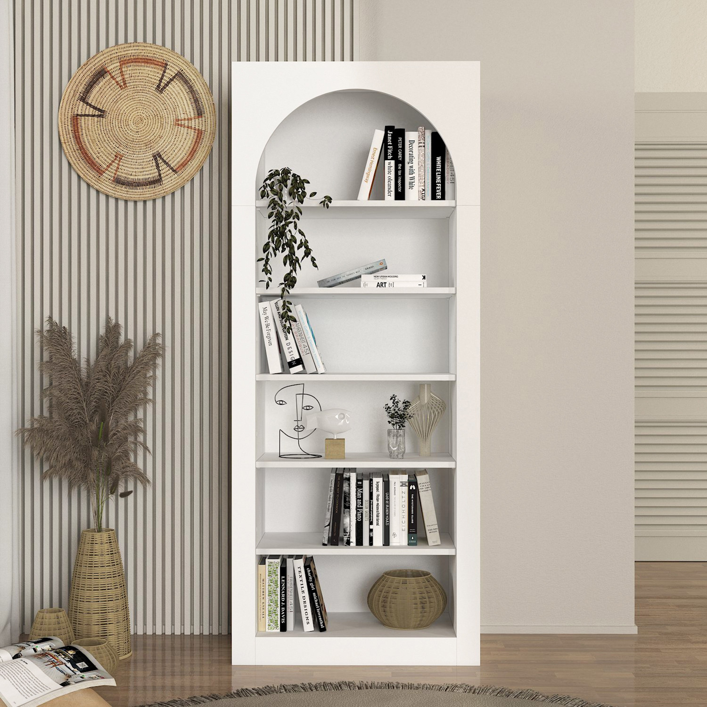 خزانة كتب طويلة 5 مستويات من مودوليكس كلاود-hbxfurniture-office-bookcases-image-2