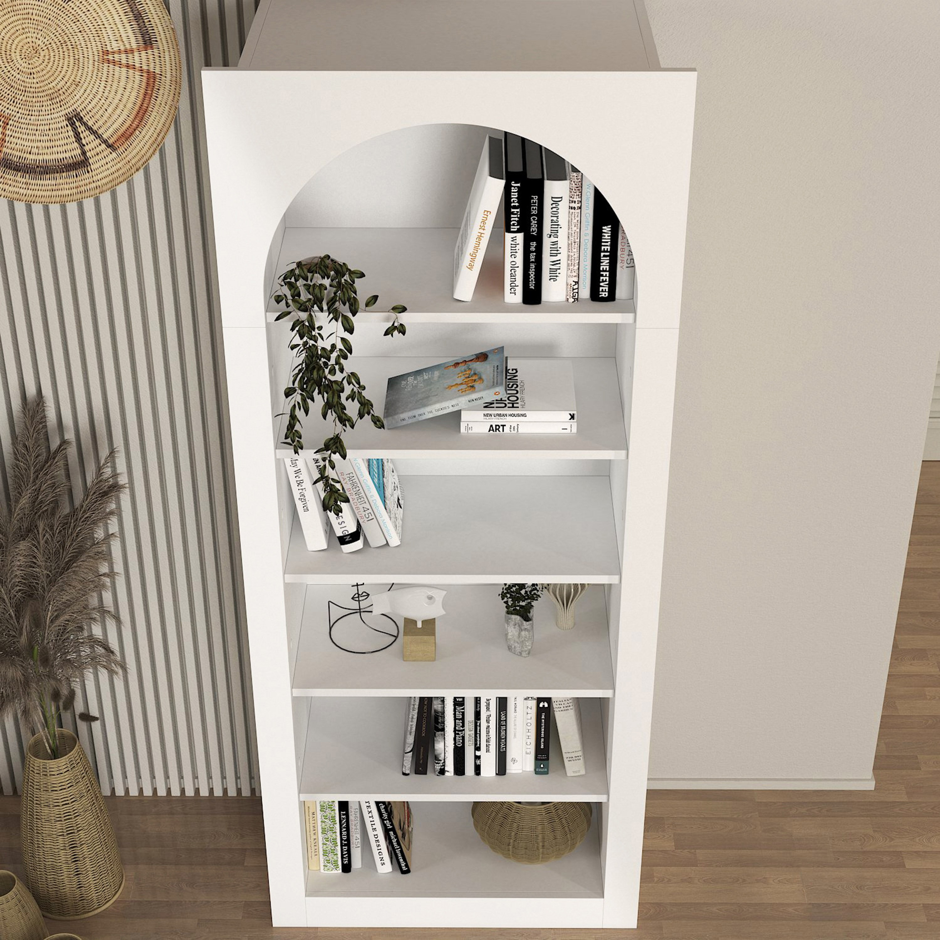 خزانة كتب طويلة 5 مستويات من مودوليكس كلاود-hbxfurniture-office-bookcases-image-3