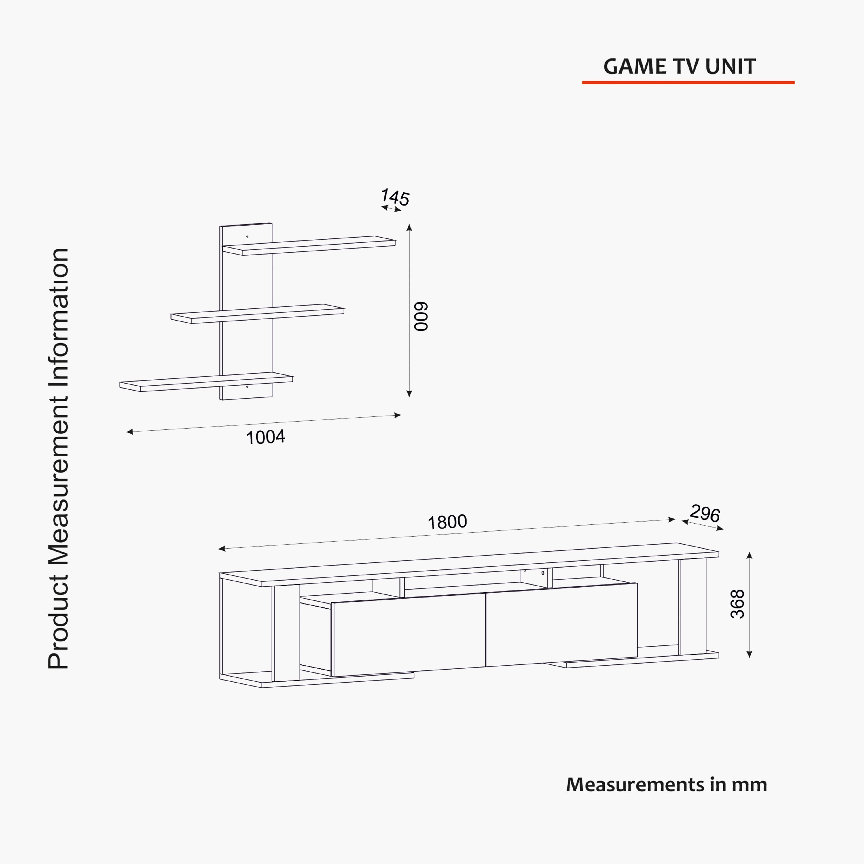 Modulix Column 1.8 Meter TV Unit with Wall Mounted Shelves for TV upto 70 inches-hbxlivingroom-mediaunitsandstorage-tvunits-image-13