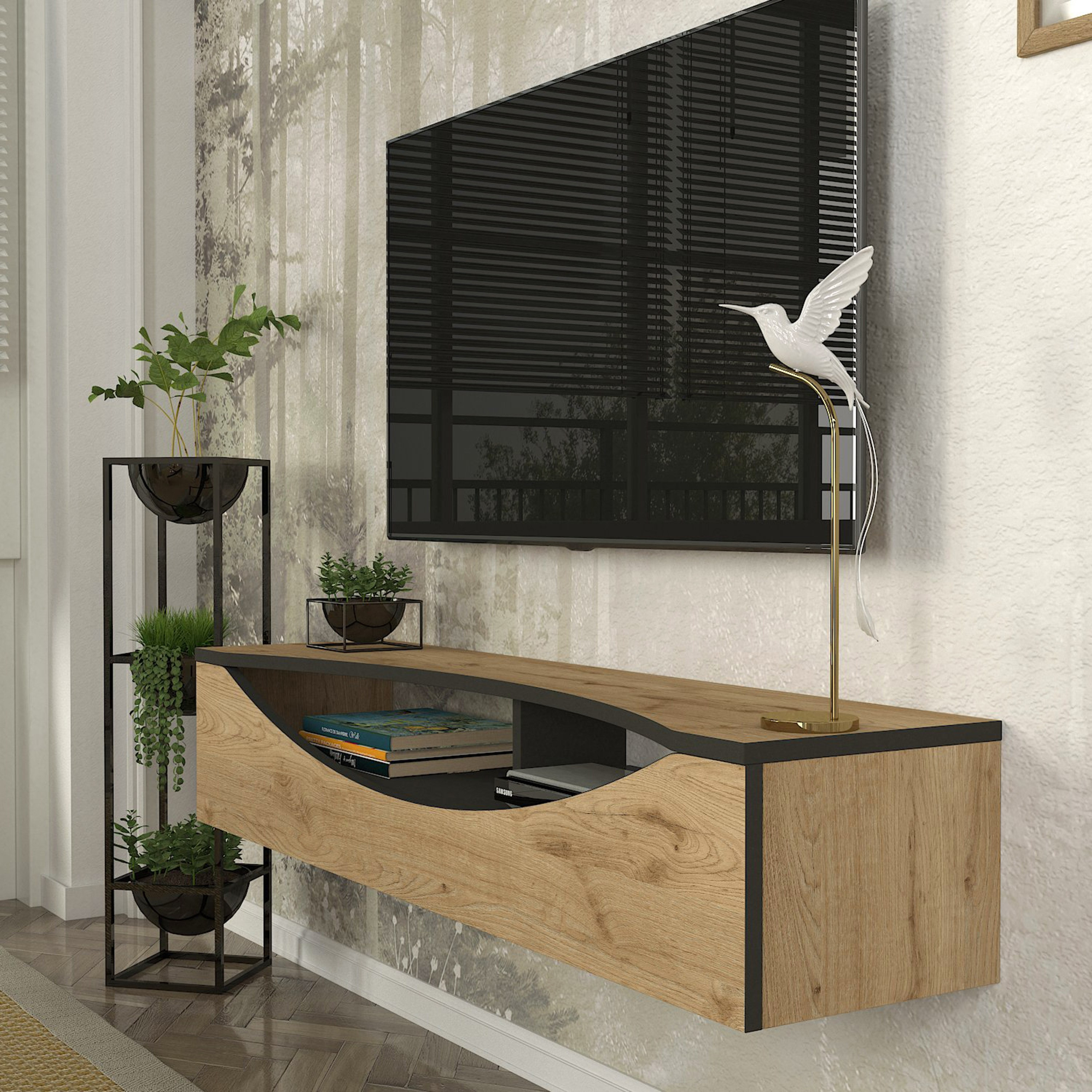 وحدة تلفزيون حتى 50 بوصة 1.2 متر تُثبت على الحائط من مودوليكس جيزة-hbxlivingroom-mediaunitsandstorage-tvunits-image-3