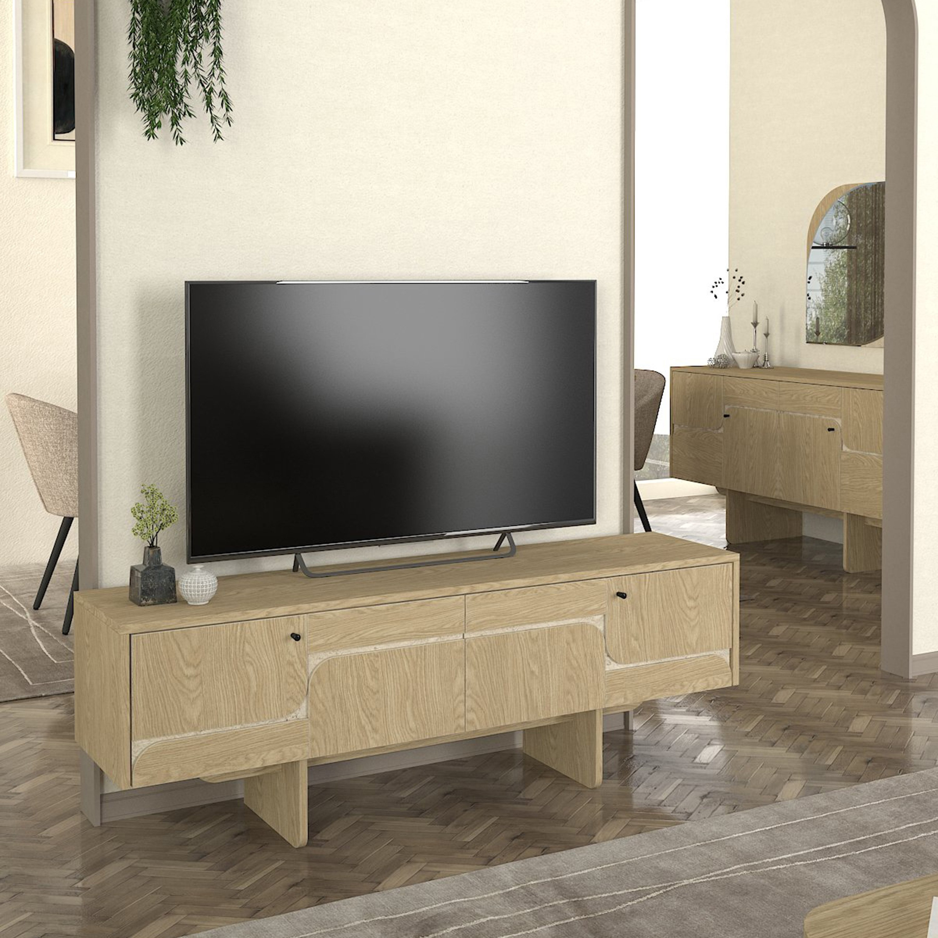 Modulix Lava 1.5 Meter TV Unit for TVs upto 65 inches-hbxlivingroom-mediaunitsandstorage-tvunits-image-2