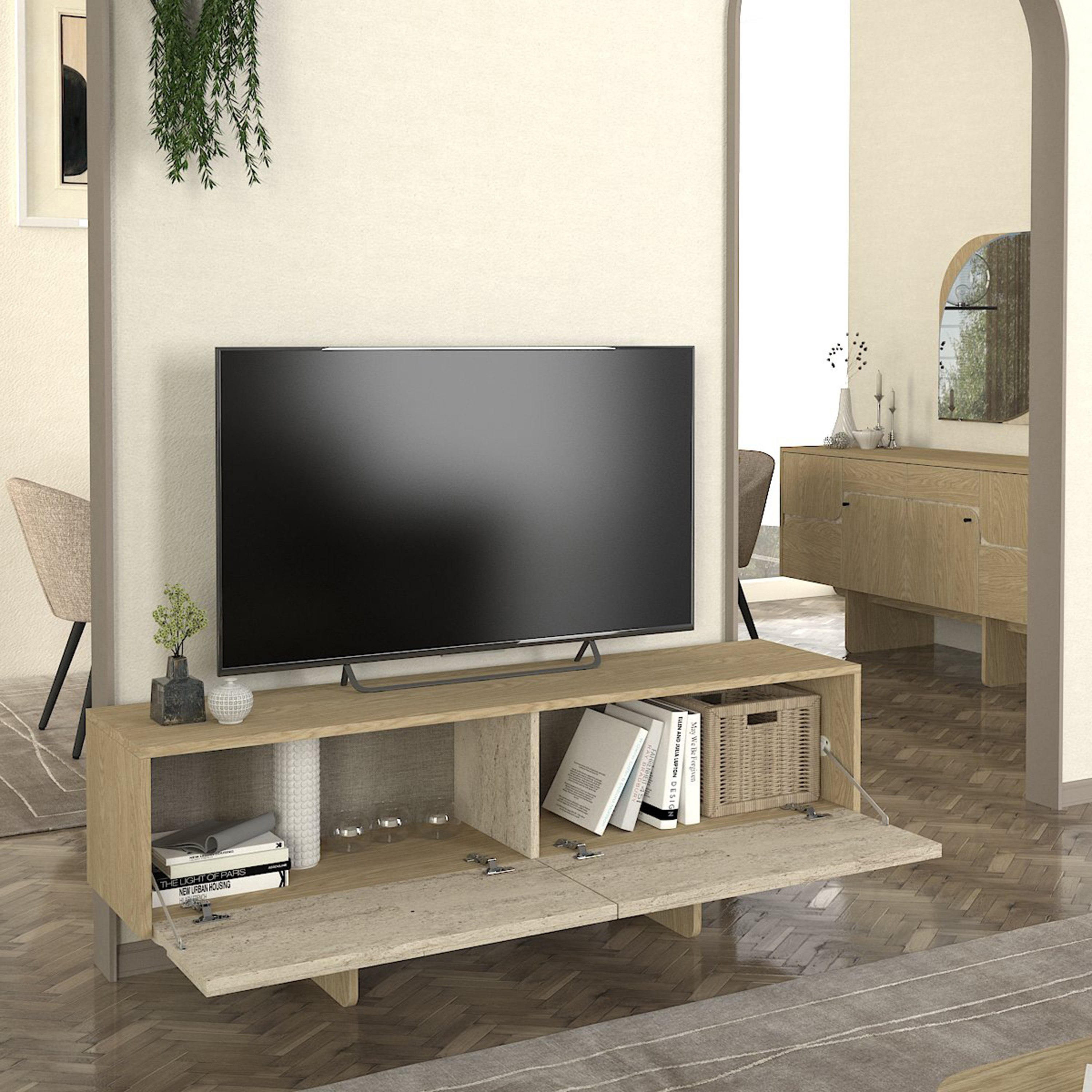 Modulix Lava 1.5 Meter TV Unit for TVs upto 65 inches-hbxlivingroom-mediaunitsandstorage-tvunits-image-4