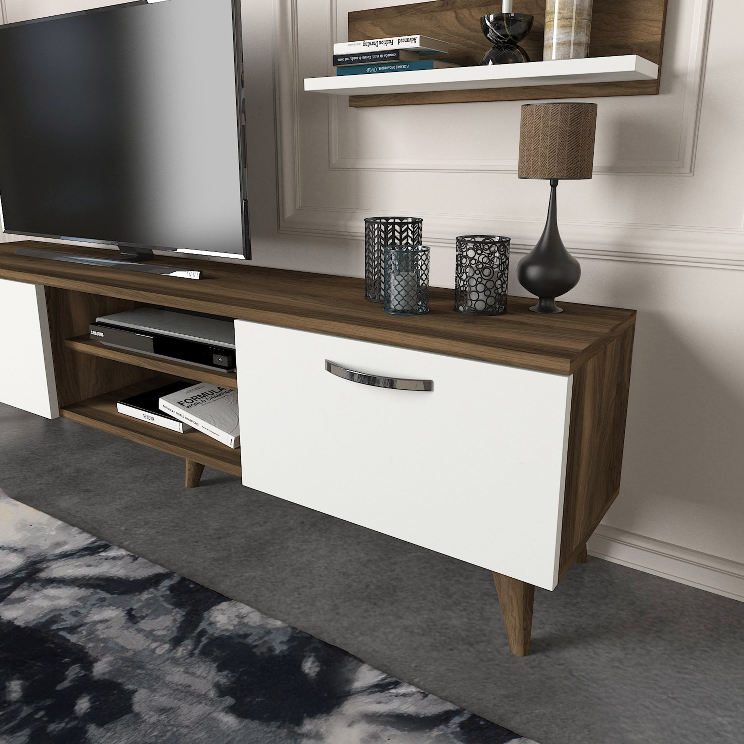 وحدة تلفزيون حتى 65 بوصة 1.5 متر ببابين ورف يُثبت على الحائط من مودوليكس آيدن-hbxlivingroom-mediaunitsandstorage-tvunits-image-4