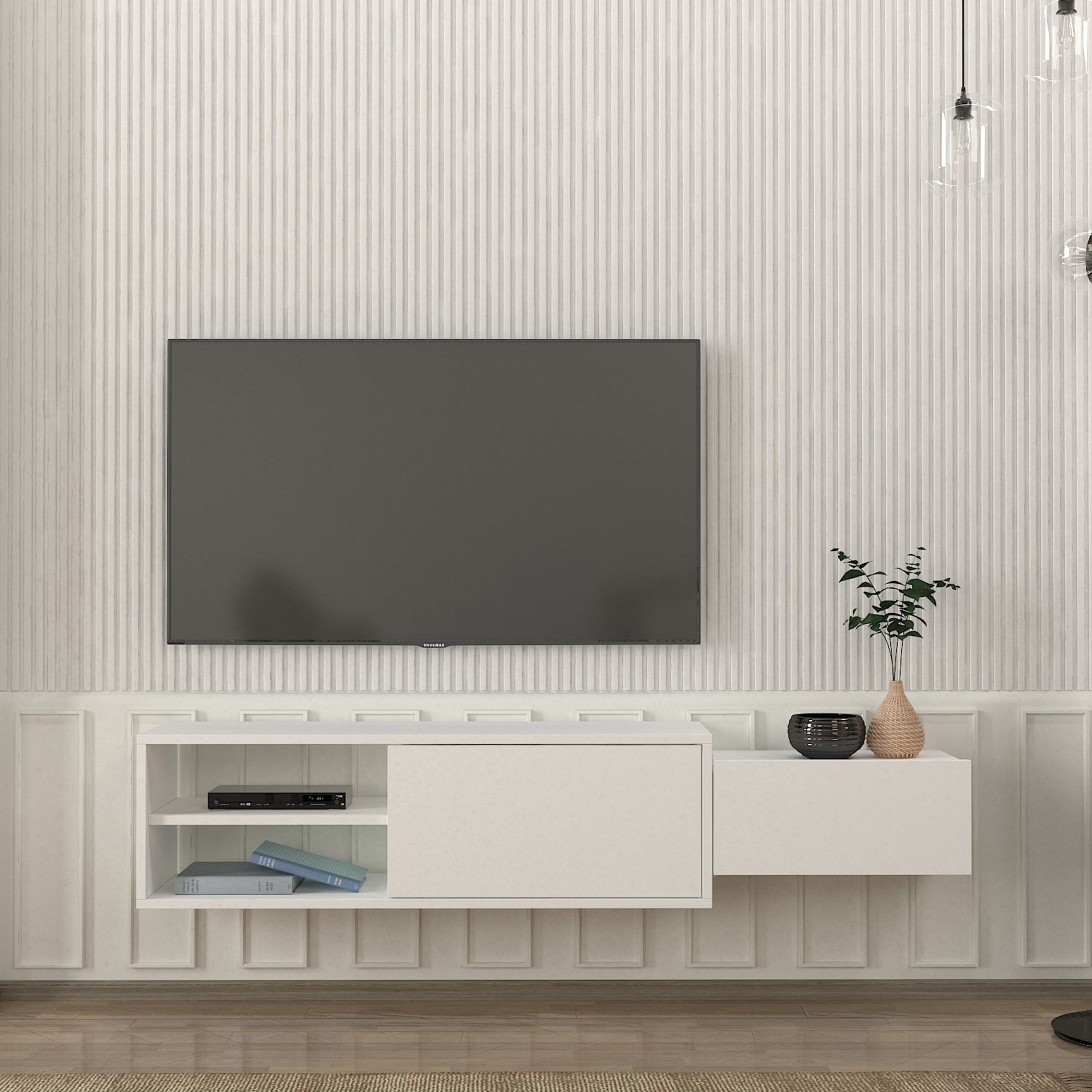 وحدة تلفزيون مثبتة على الحائط 1.6 متر للتلفزيونات حتى 75 بوصة ديون من موديوليكس-hbxlivingroom-mediaunitsandstorage-tvunits-image-1