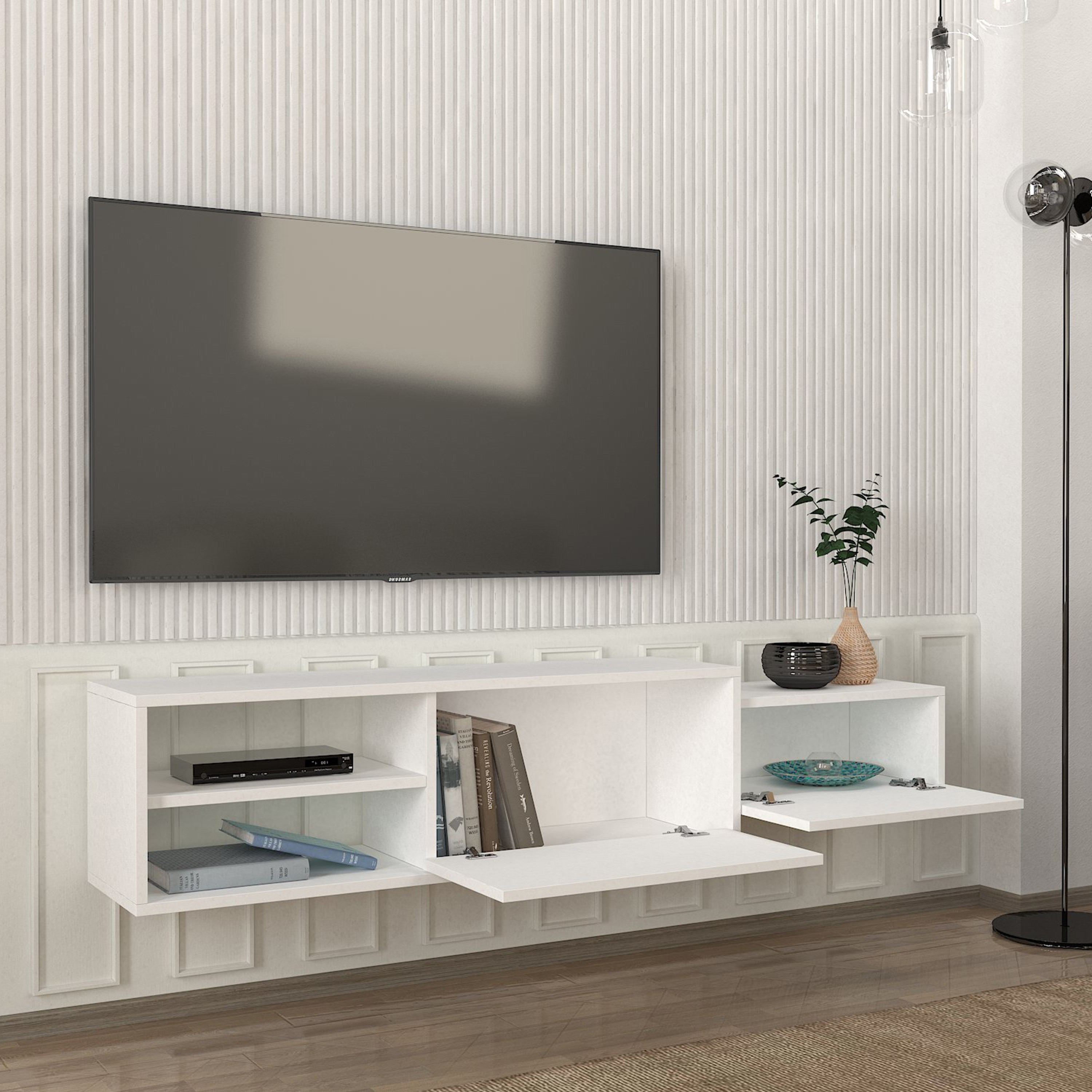 وحدة تلفزيون مثبتة على الحائط 1.6 متر للتلفزيونات حتى 75 بوصة ديون من موديوليكس-hbxlivingroom-mediaunitsandstorage-tvunits-image-3