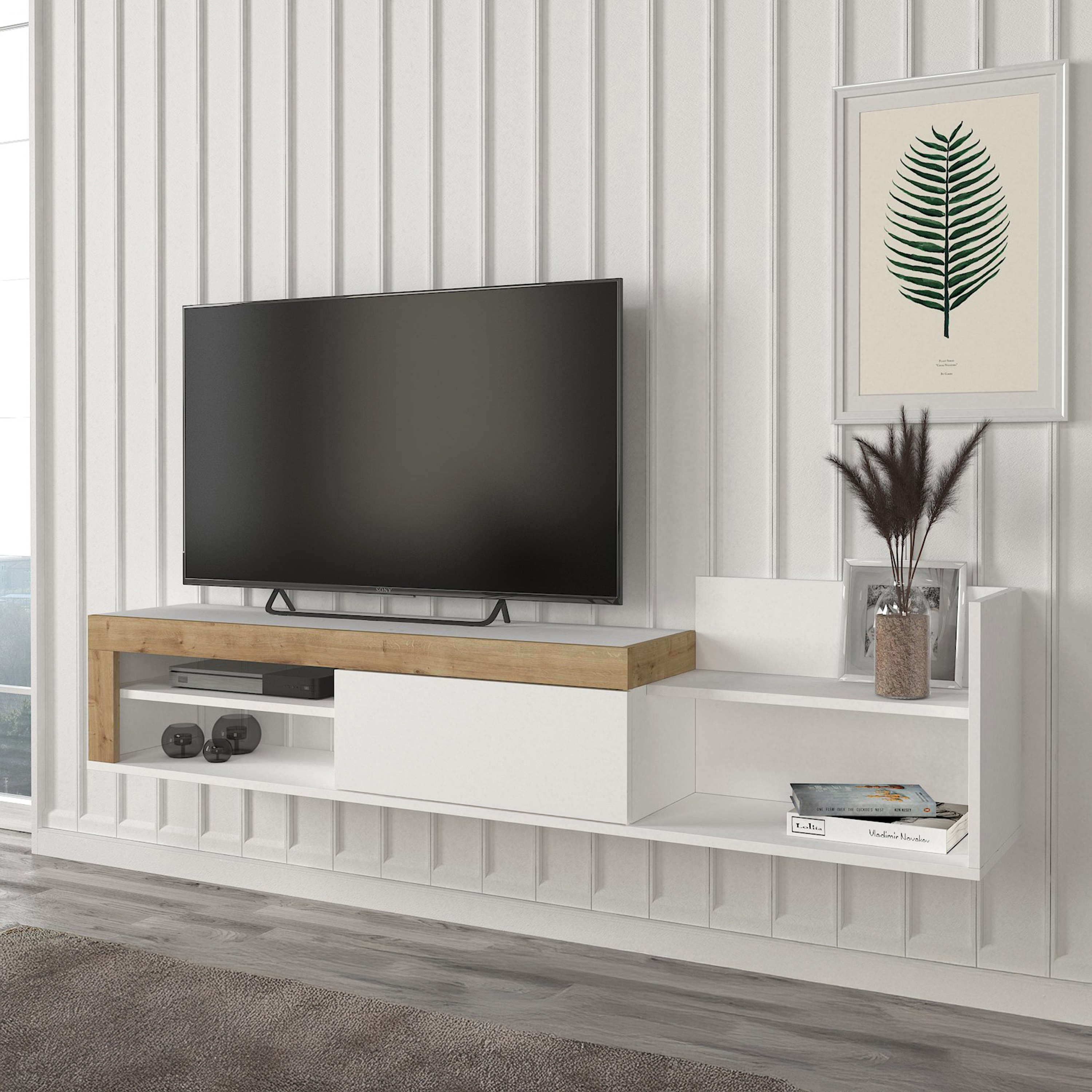 وحدة تلفزيون حتى 70 بوصة 1.8 متر بباب واحد تُثبت على الحائط من مودوليكس تريلا-hbxlivingroom-mediaunitsandstorage-tvunits-image-2