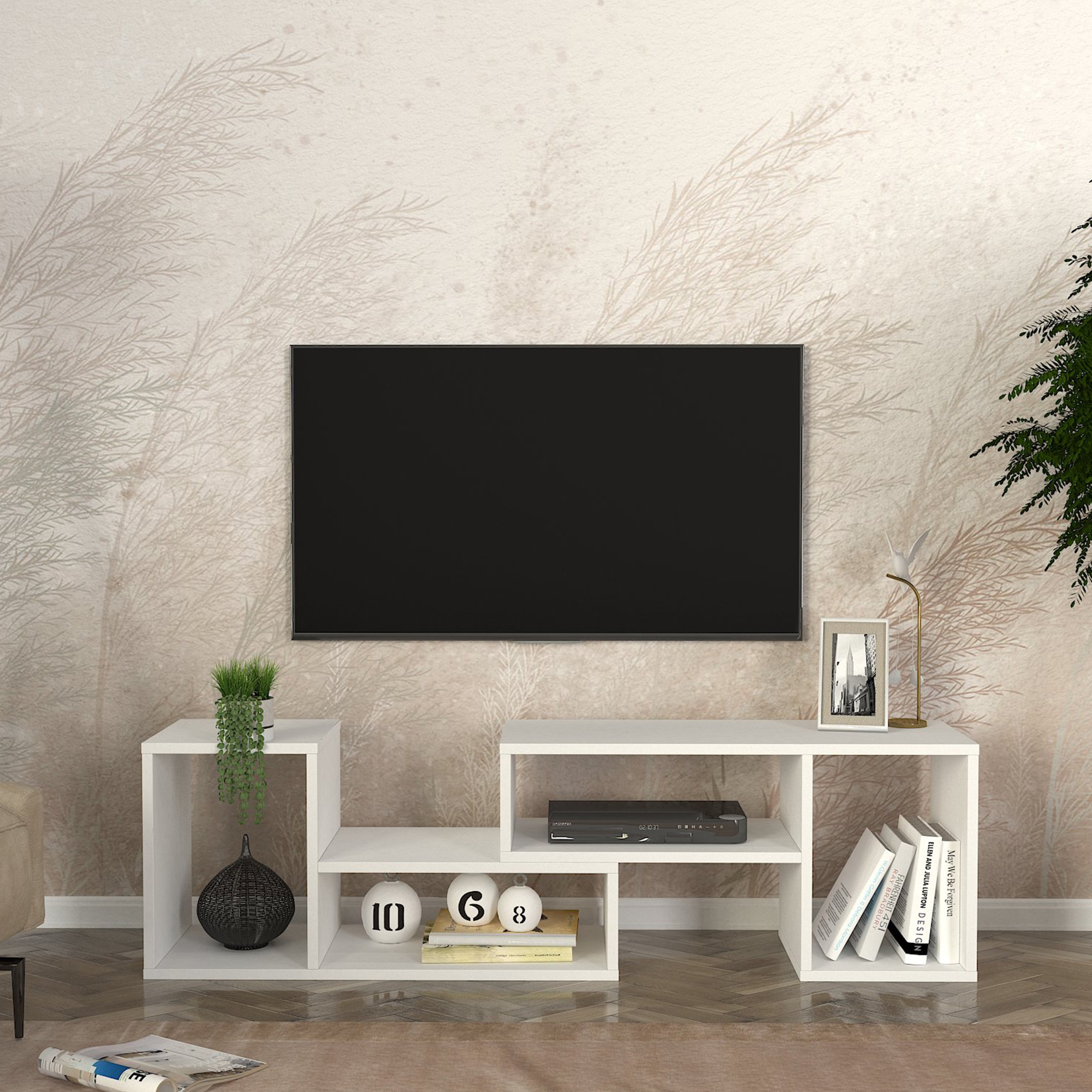 Modulix Column 1.4 Meter TV Unit for TV upto 50 inches-hbxlivingroom-mediaunitsandstorage-tvunits-image-2