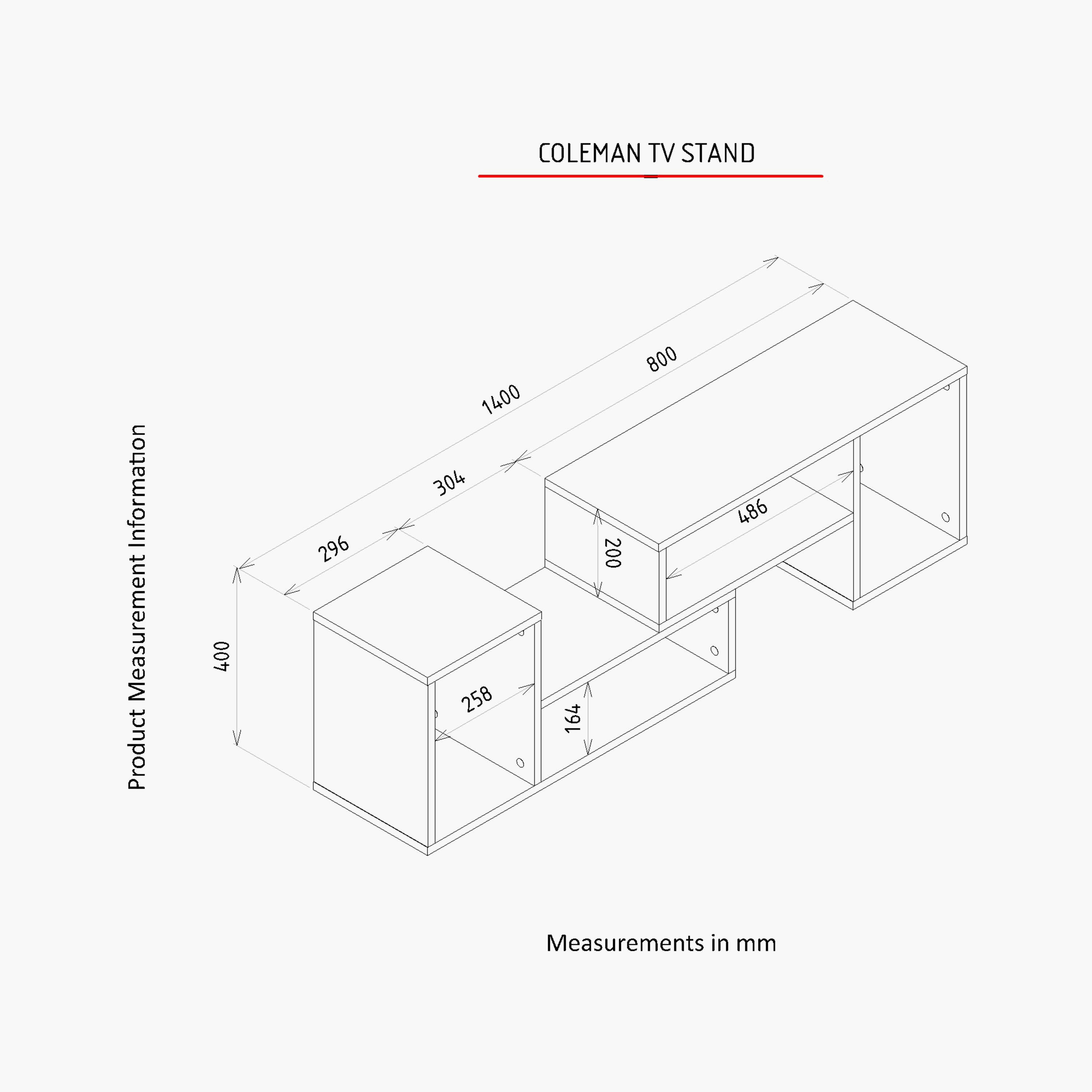 Modulix Column 1.4 Meter TV Unit for TV upto 50 inches-hbxlivingroom-mediaunitsandstorage-tvunits-image-9
