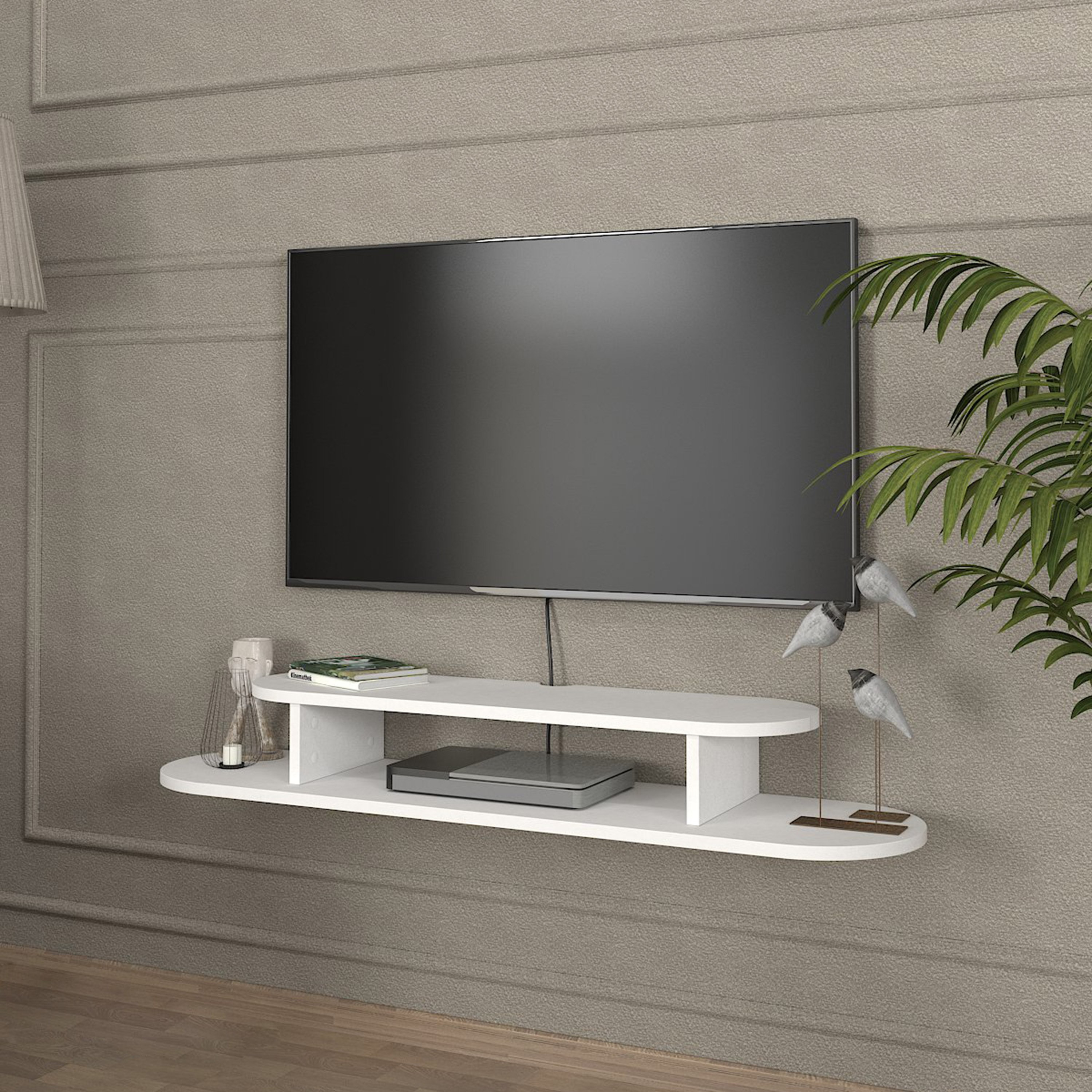 Modulix Ivan 1.2 Metre Wall Mounted TV Unit for TVs up to 75 inches-hbxlivingroom-mediaunitsandstorage-tvunits-image-3