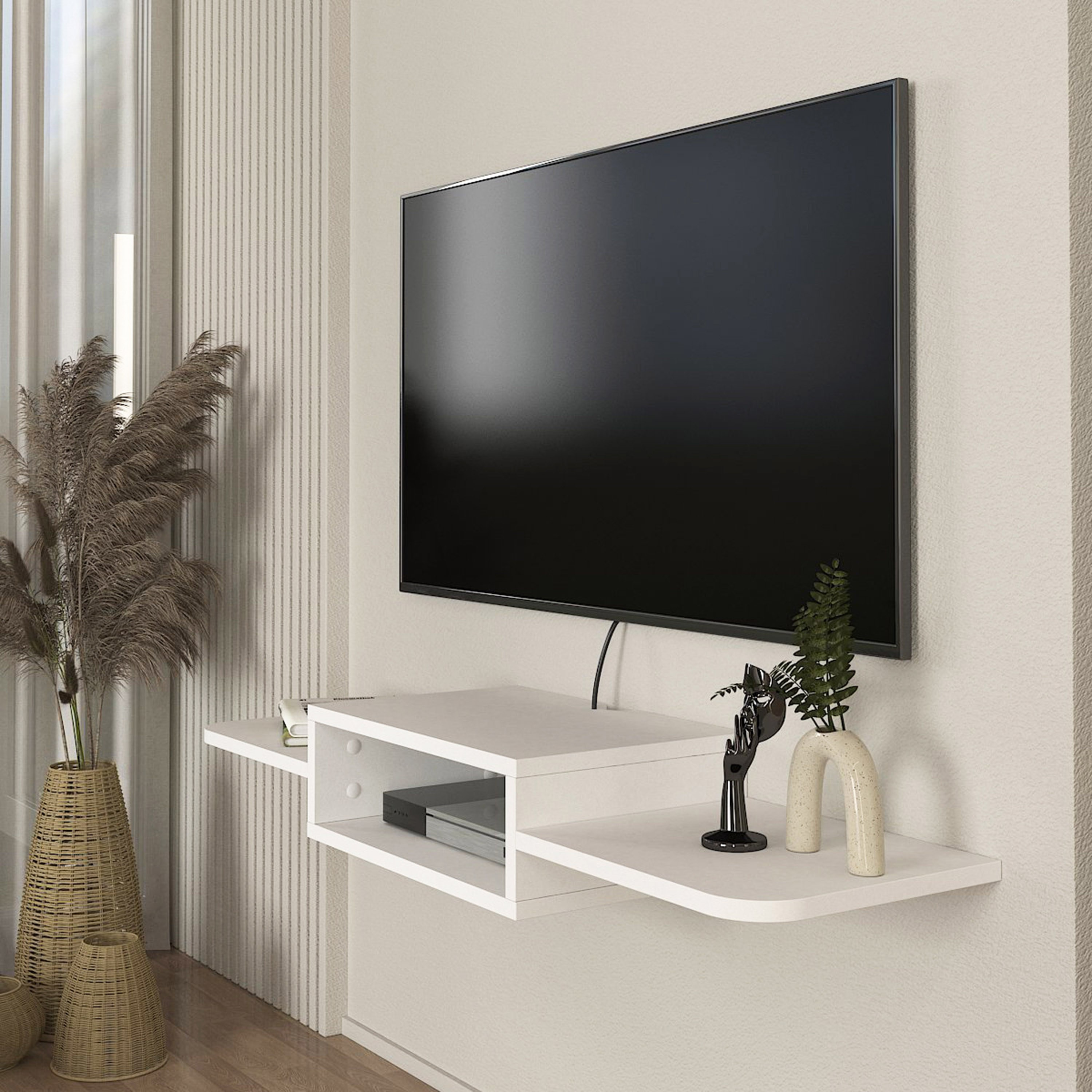 وحدة تلفزيون مثبتة على الحائط 1.2 متر للتلفزيونات حتى 75 بوصة توبي من موديوليكس-hbxlivingroom-mediaunitsandstorage-tvunits-image-2