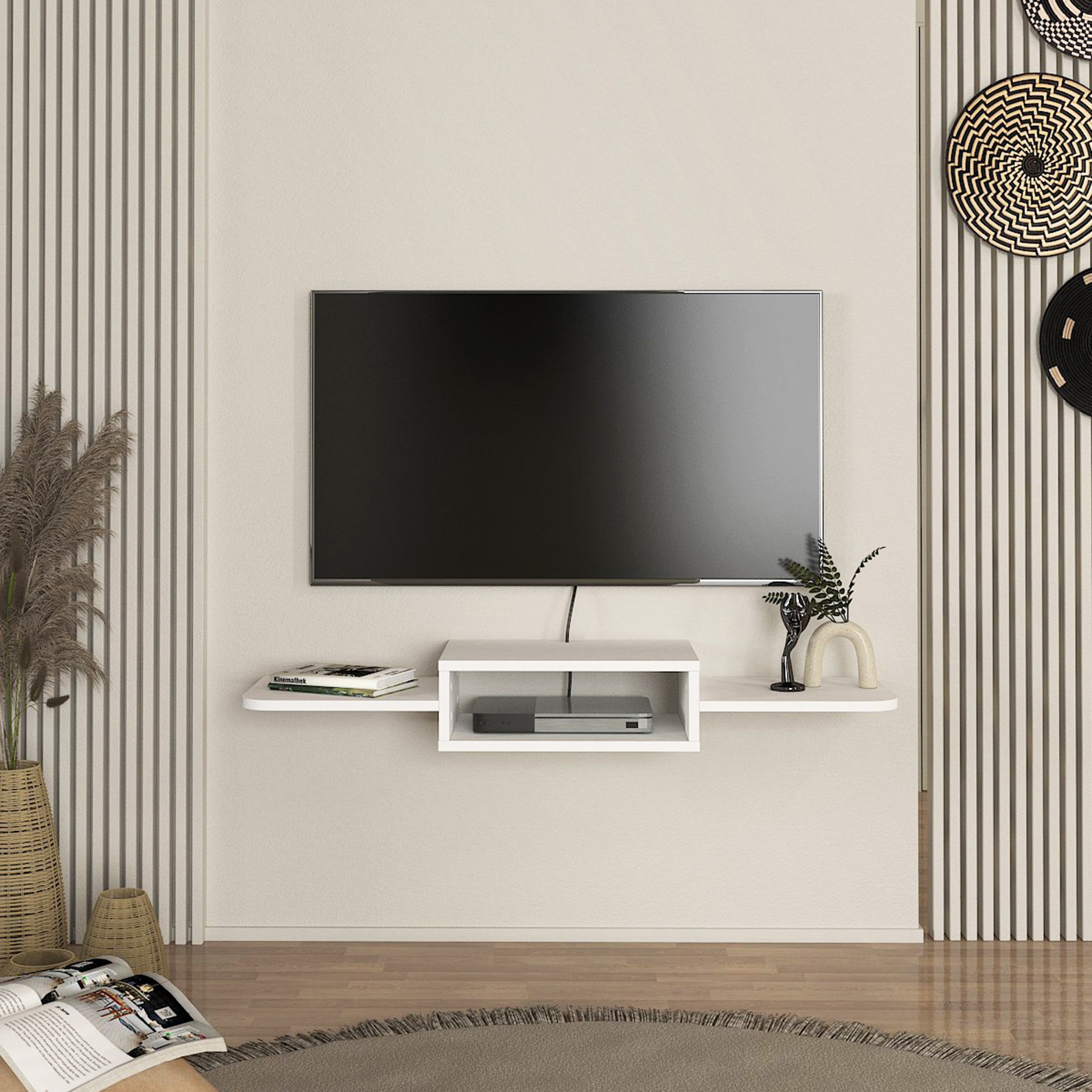 وحدة تلفزيون مثبتة على الحائط 1.2 متر للتلفزيونات حتى 75 بوصة توبي من موديوليكس-hbxlivingroom-mediaunitsandstorage-tvunits-image-1