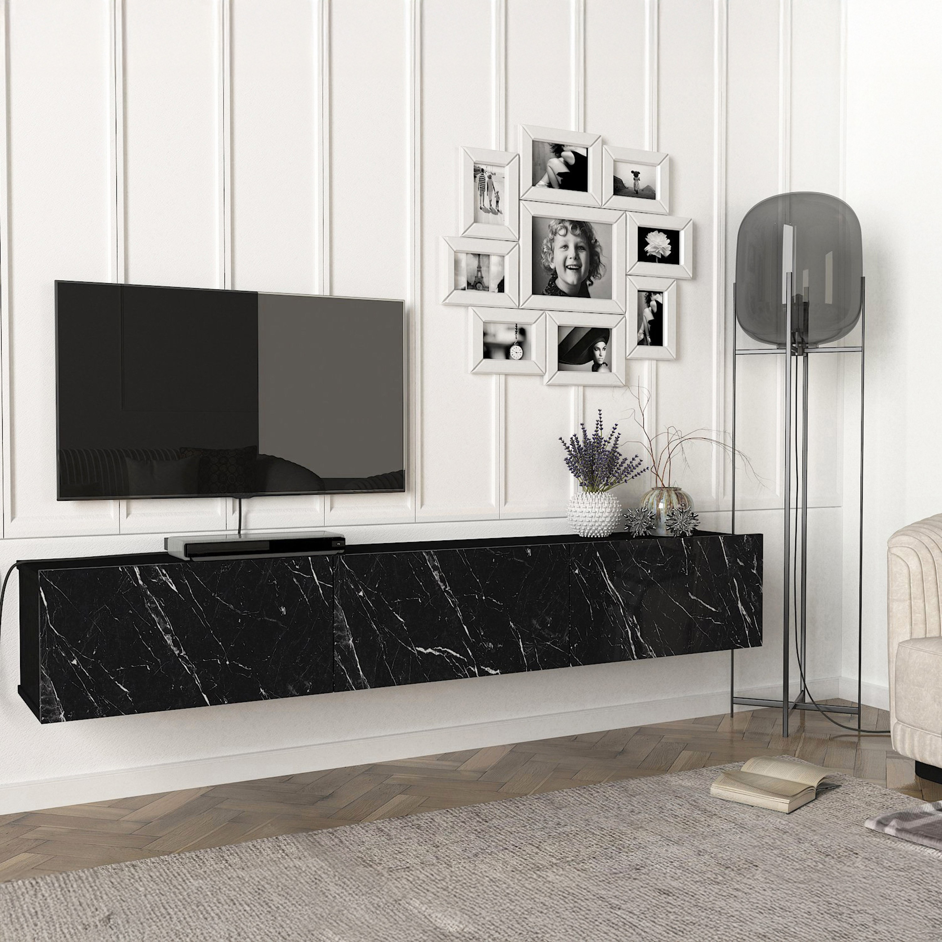 وحدة تلفزيون حتى 70 بوصة 1.8 متر تُثبت على الحائط بإضاءة ليد من مودوليكس دالاس-hbxlivingroom-mediaunitsandstorage-tvunits-image-3