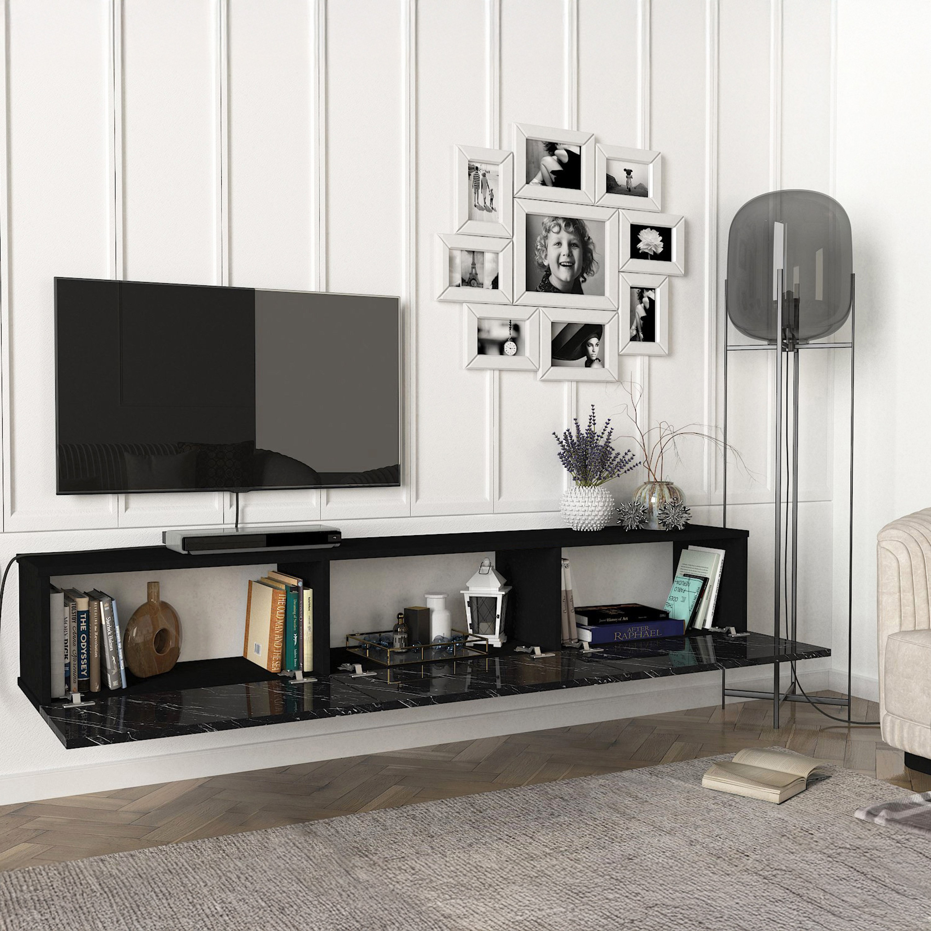 وحدة تلفزيون حتى 70 بوصة 1.8 متر تُثبت على الحائط بإضاءة ليد من مودوليكس دالاس-hbxlivingroom-mediaunitsandstorage-tvunits-image-4