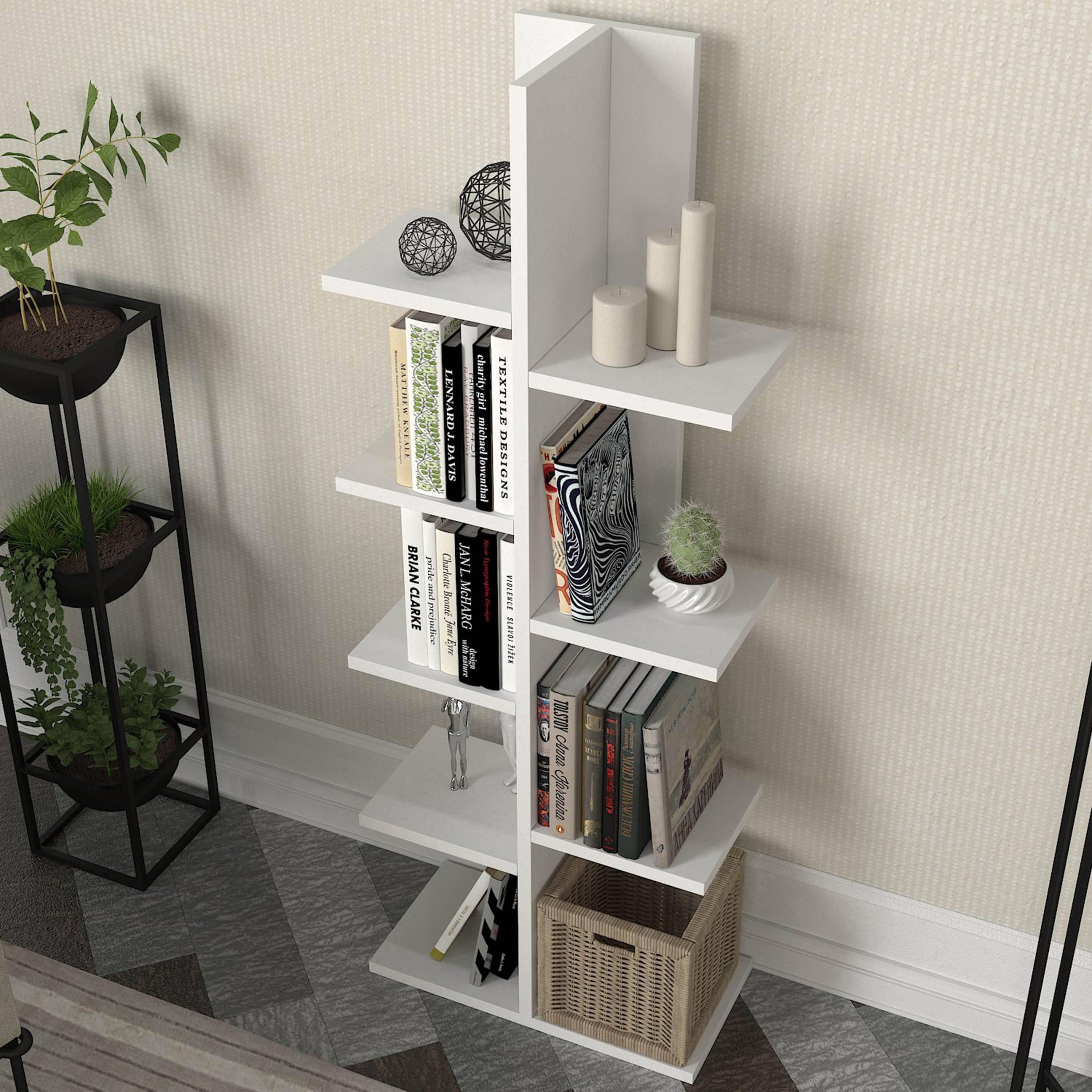 وحدة عرض طولية خزانة كتب 7 مستويات من مودوليكس كاسبر-hbxfurniture-office-bookcases-image-3