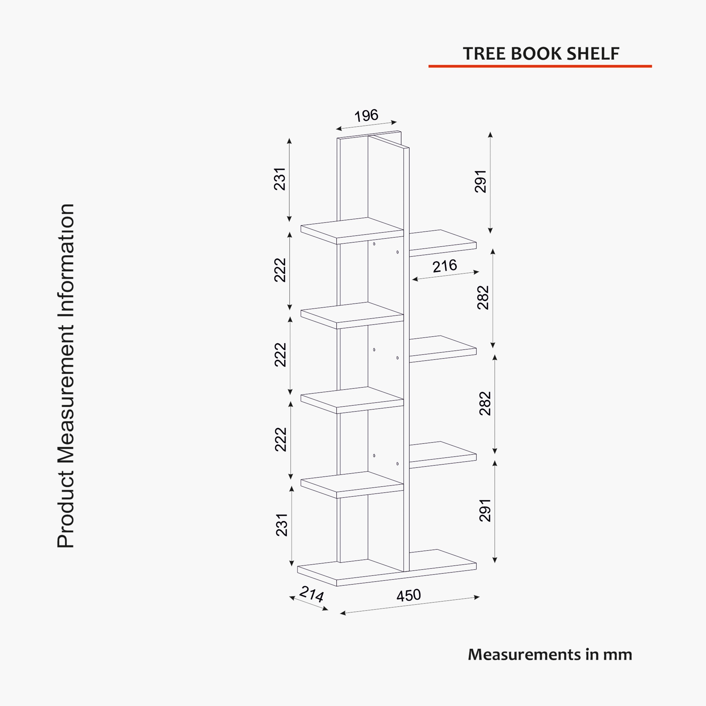 وحدة عرض طولية خزانة كتب 7 مستويات من مودوليكس كاسبر-hbxfurniture-office-bookcases-image-6