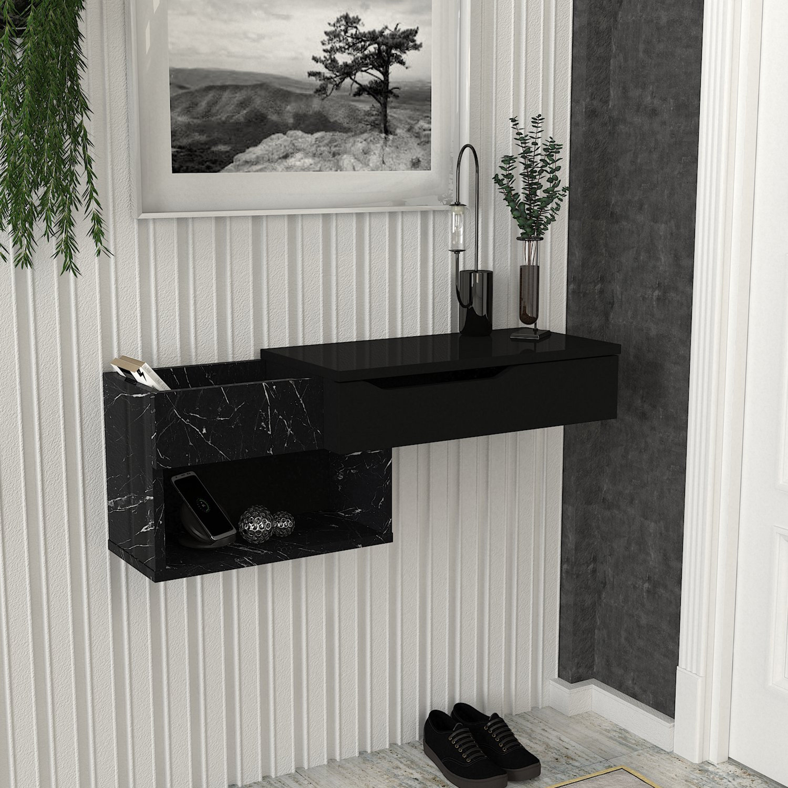 تسريحة تُثبت على الحائط بدرج من مودوليكس بانتوس-hbxfurniture-bedroom-dressersandmirrors-image-2