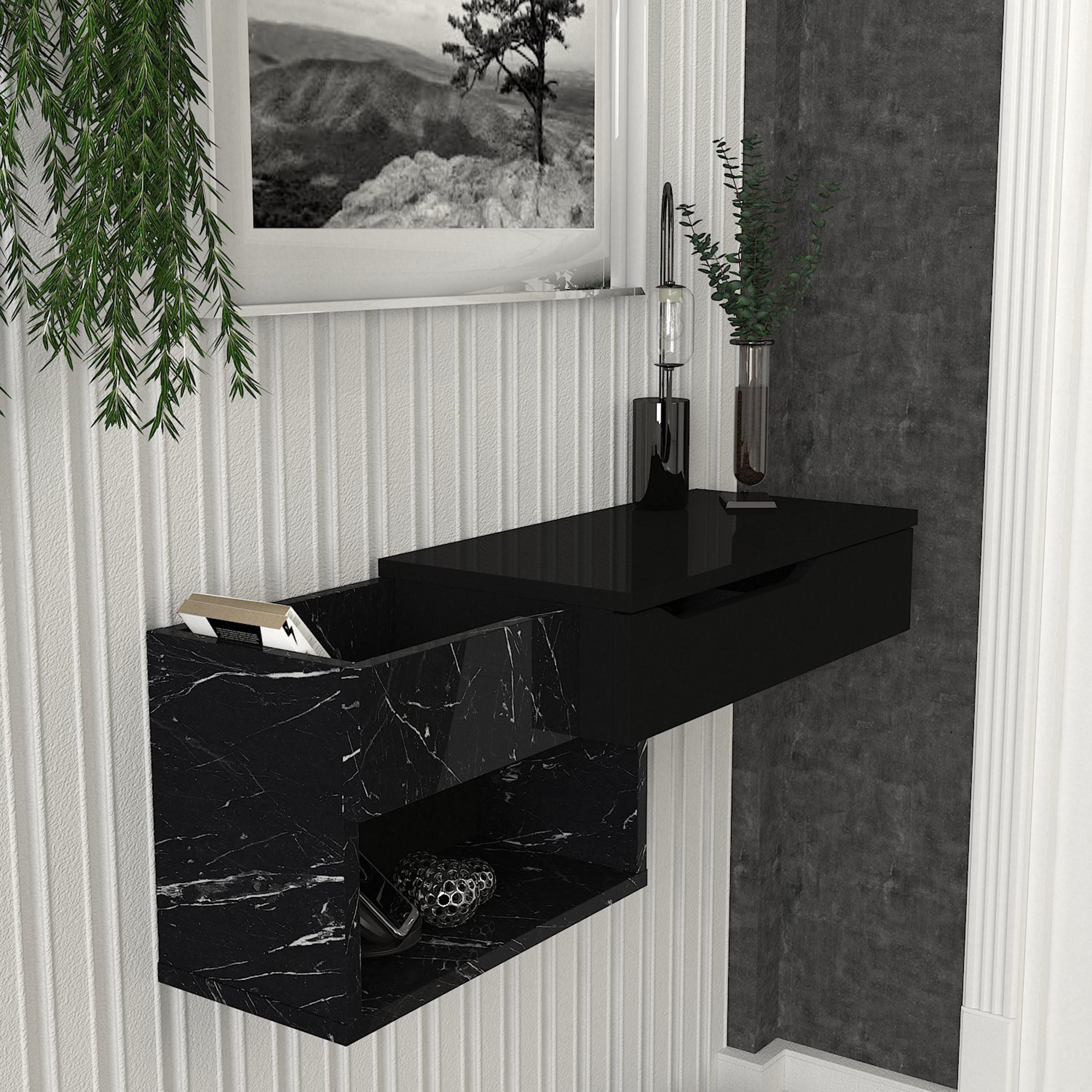 تسريحة تُثبت على الحائط بدرج من مودوليكس بانتوس-hbxfurniture-bedroom-dressersandmirrors-image-5
