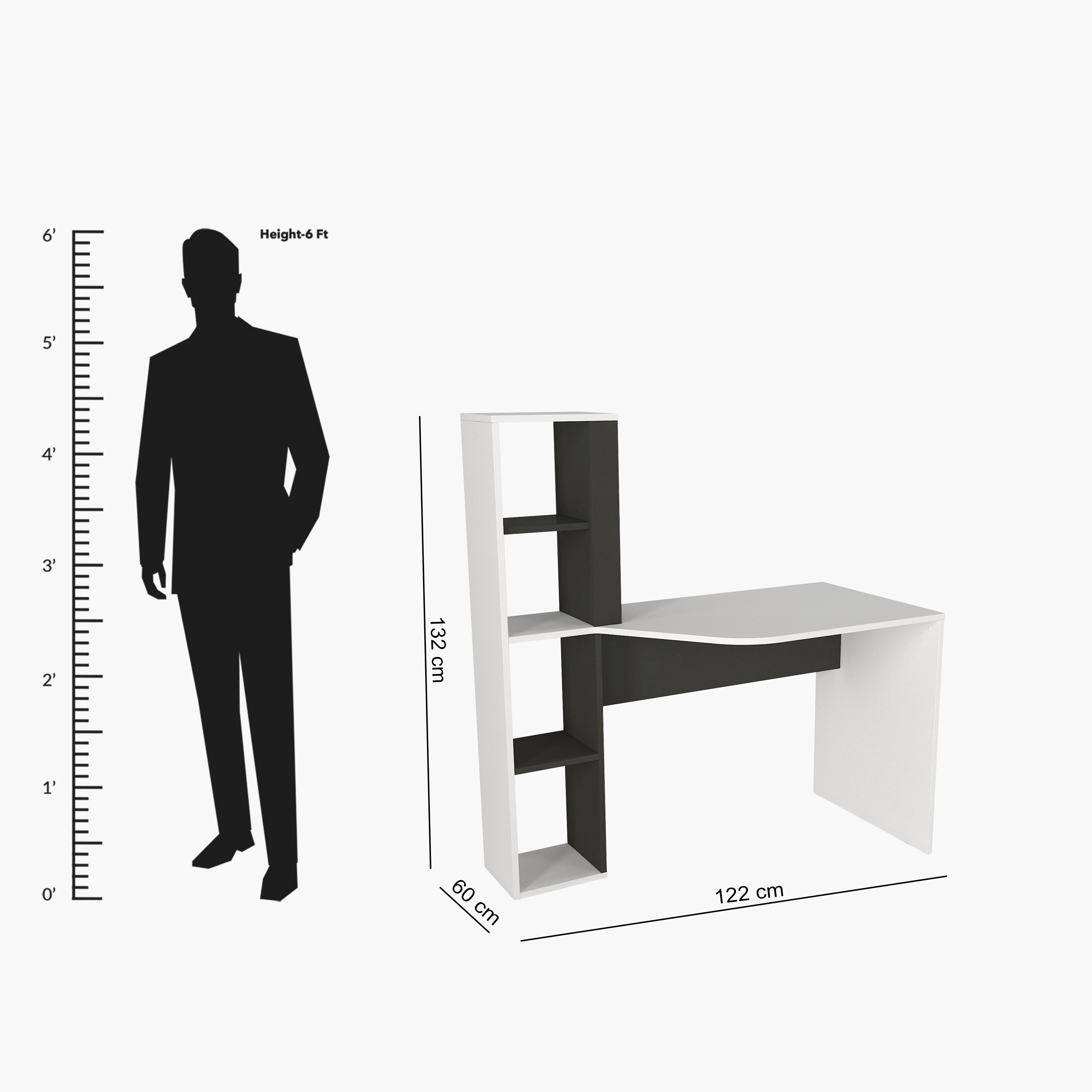 Modulix Ester Study Desk with Bookcase-hbxfurniture-office-desks-image-11