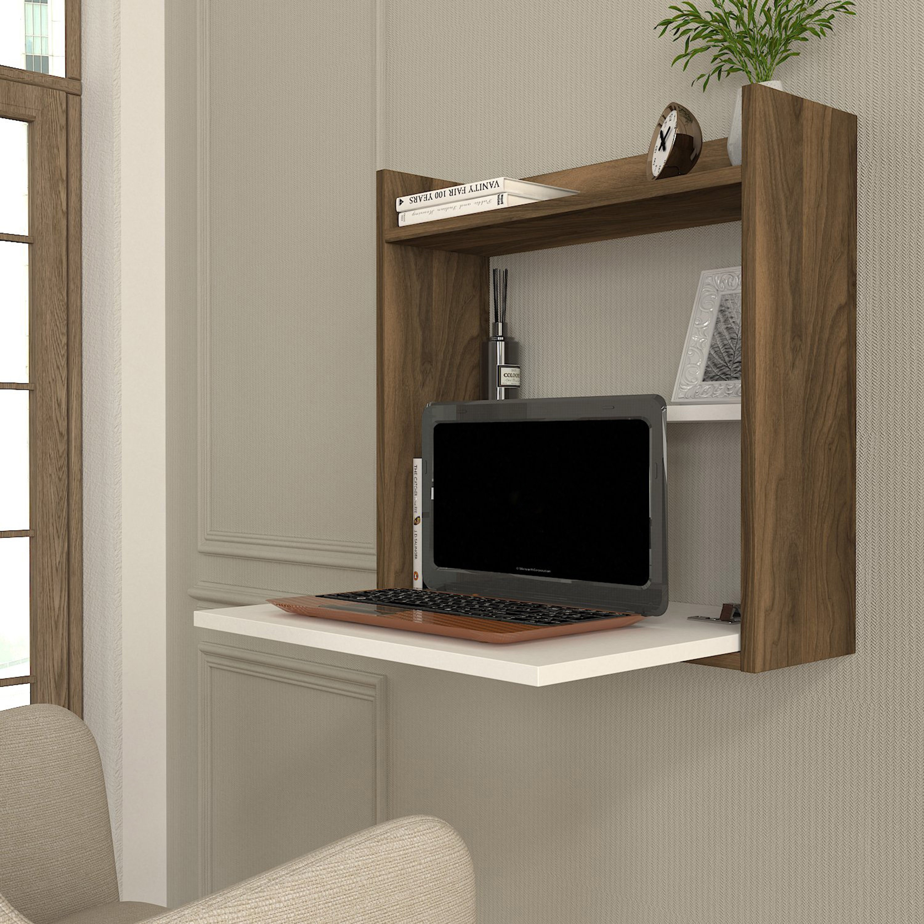 Modulix Kiosk Laptop Wall Mounted Desk-hbxfurniture-office-desks-image-2