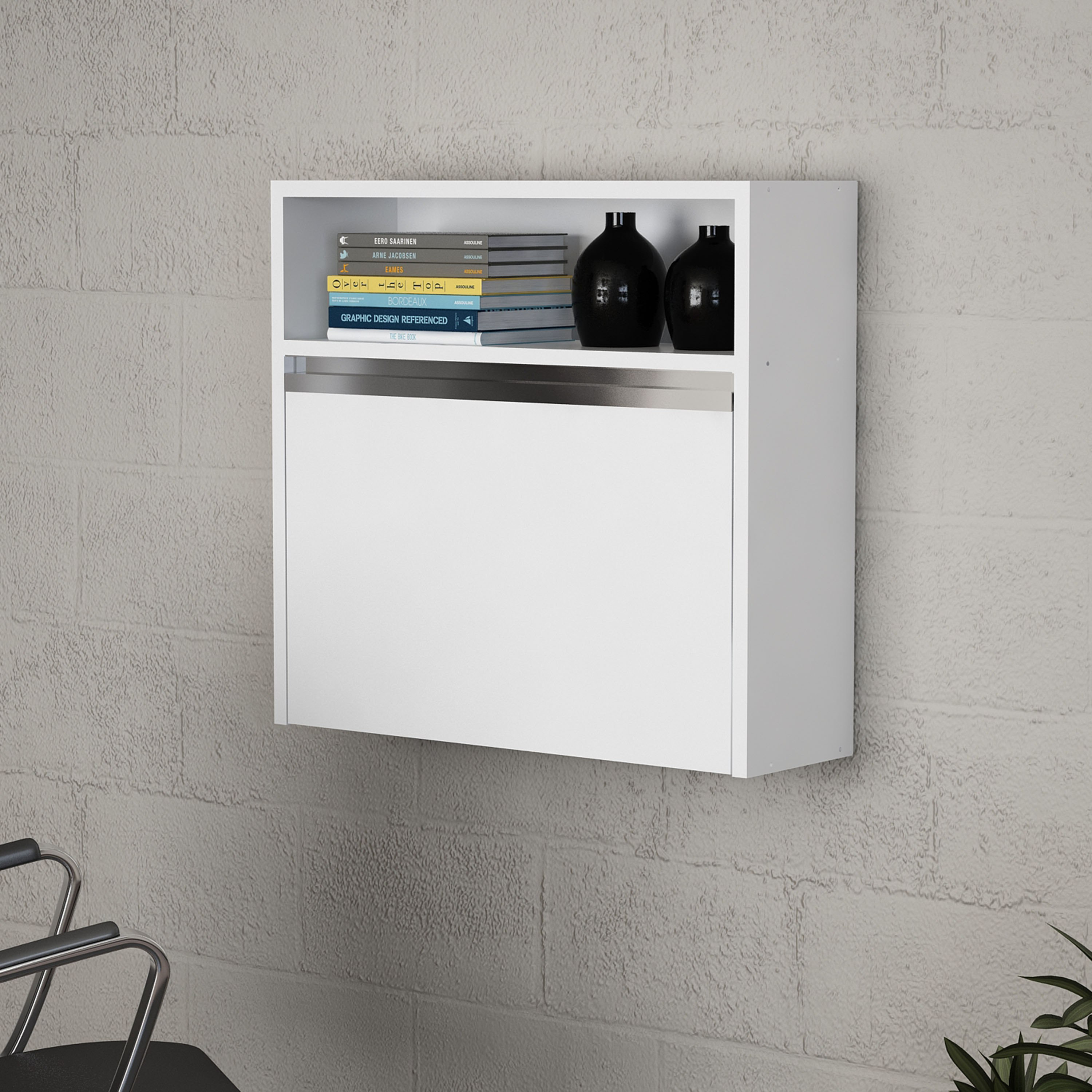 مكتب لابتوب بتصميم مكعب وأرفف يُثبت على الحائط من مودوليكس كيوسك-hbxfurniture-office-desks-image-2