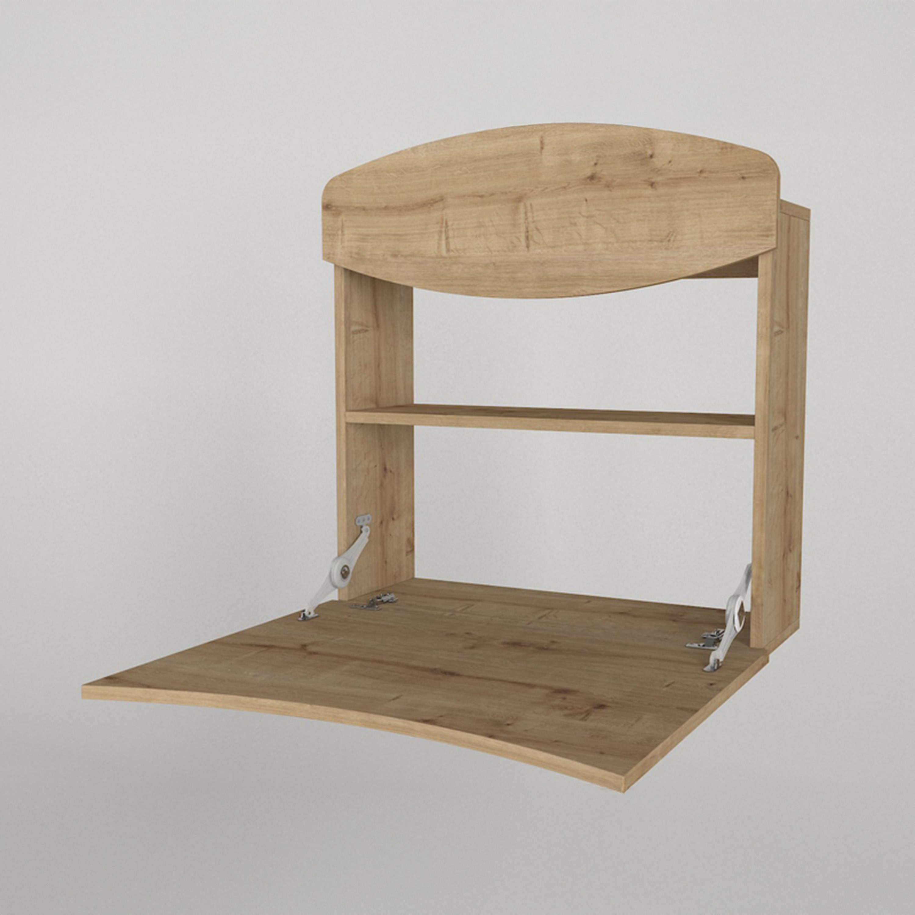 Modulix Kiosk Curve Wall Mounted Laptop Desk-hbxfurniture-office-desks-image-5