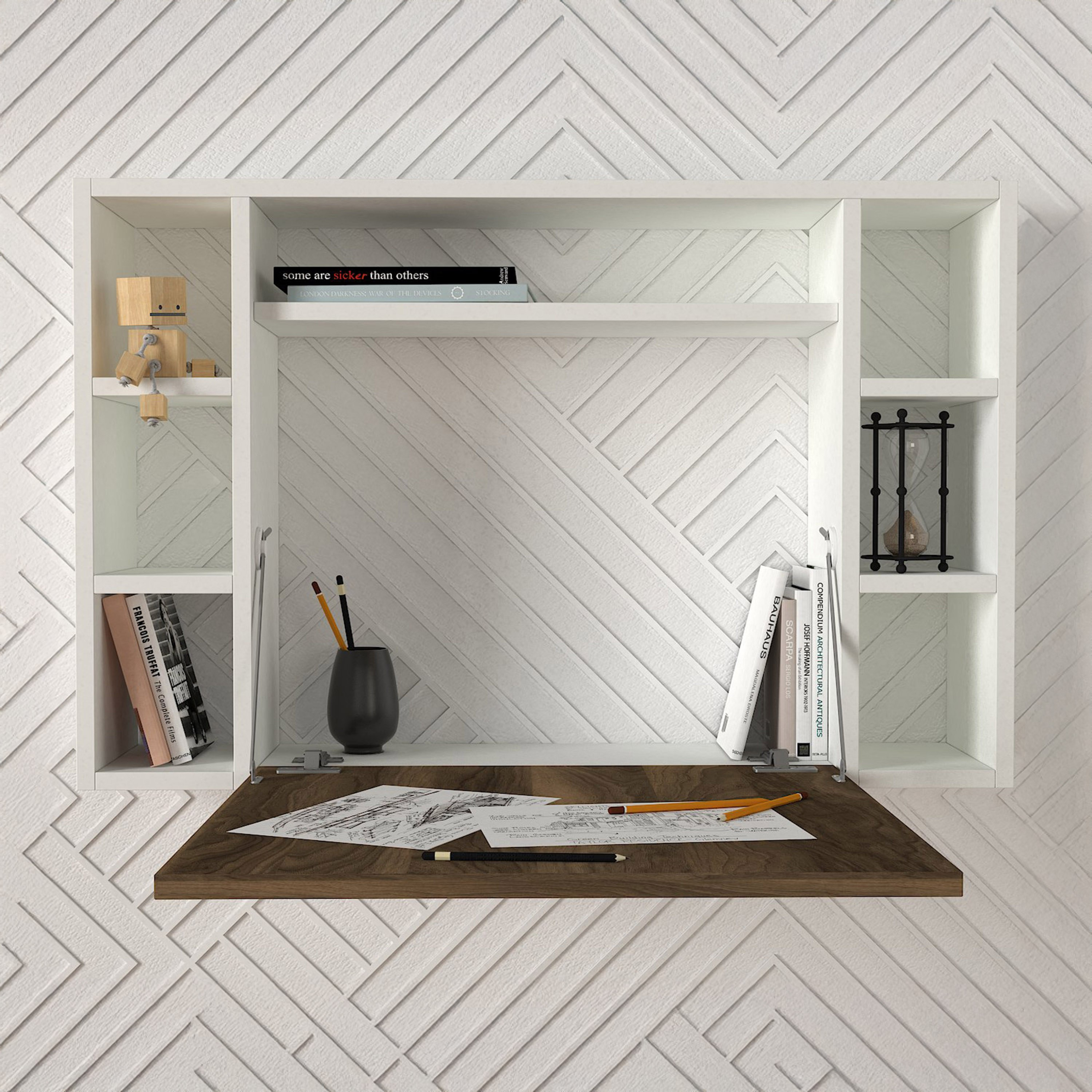 مكتب دراسة برف يُثبت على الحائط من مودوليكس كيوسك-hbxfurniture-office-desks-image-3
