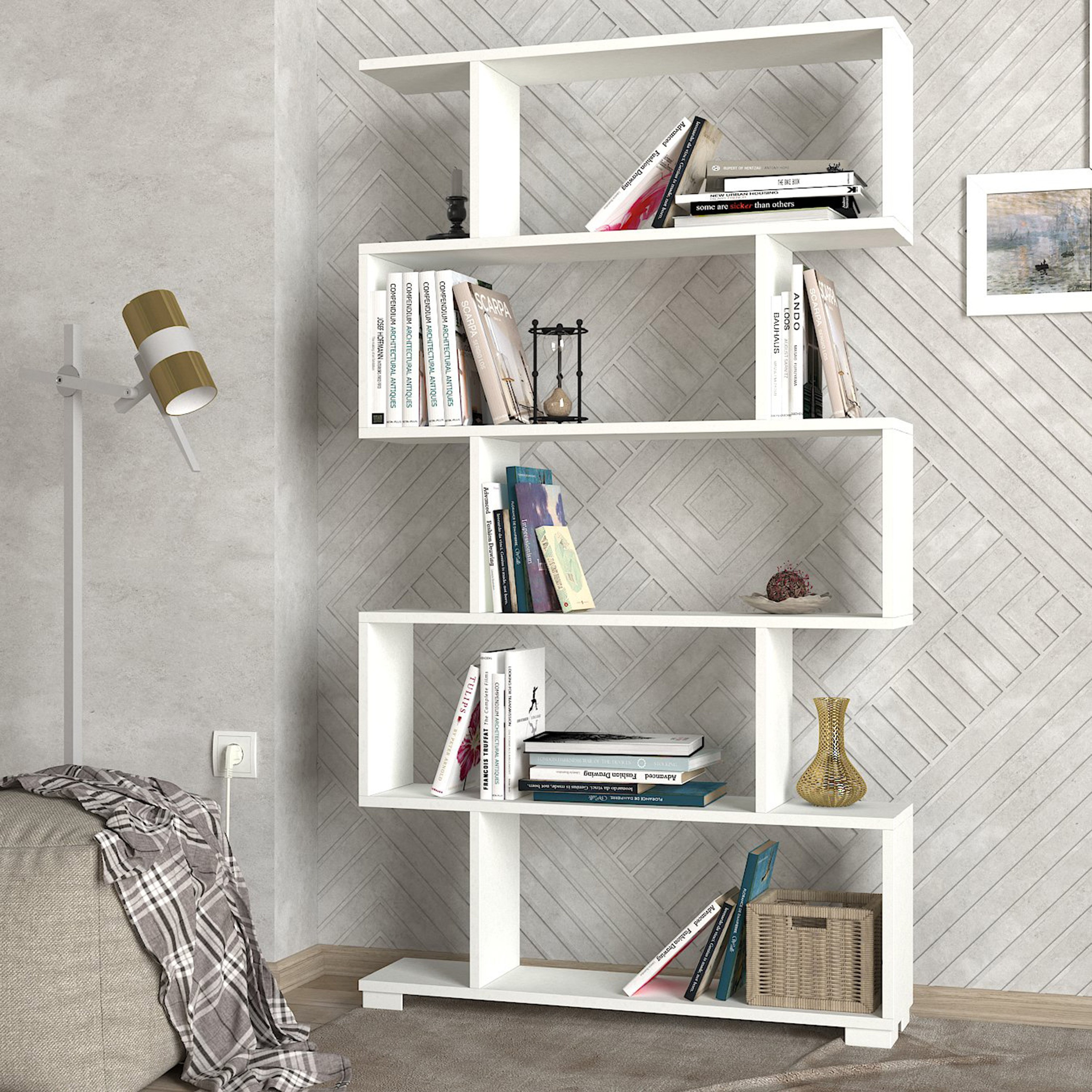 خزانة كتب بتصميم متعرج من مودوليكس بلوك-hbxfurniture-office-bookcases-image-1