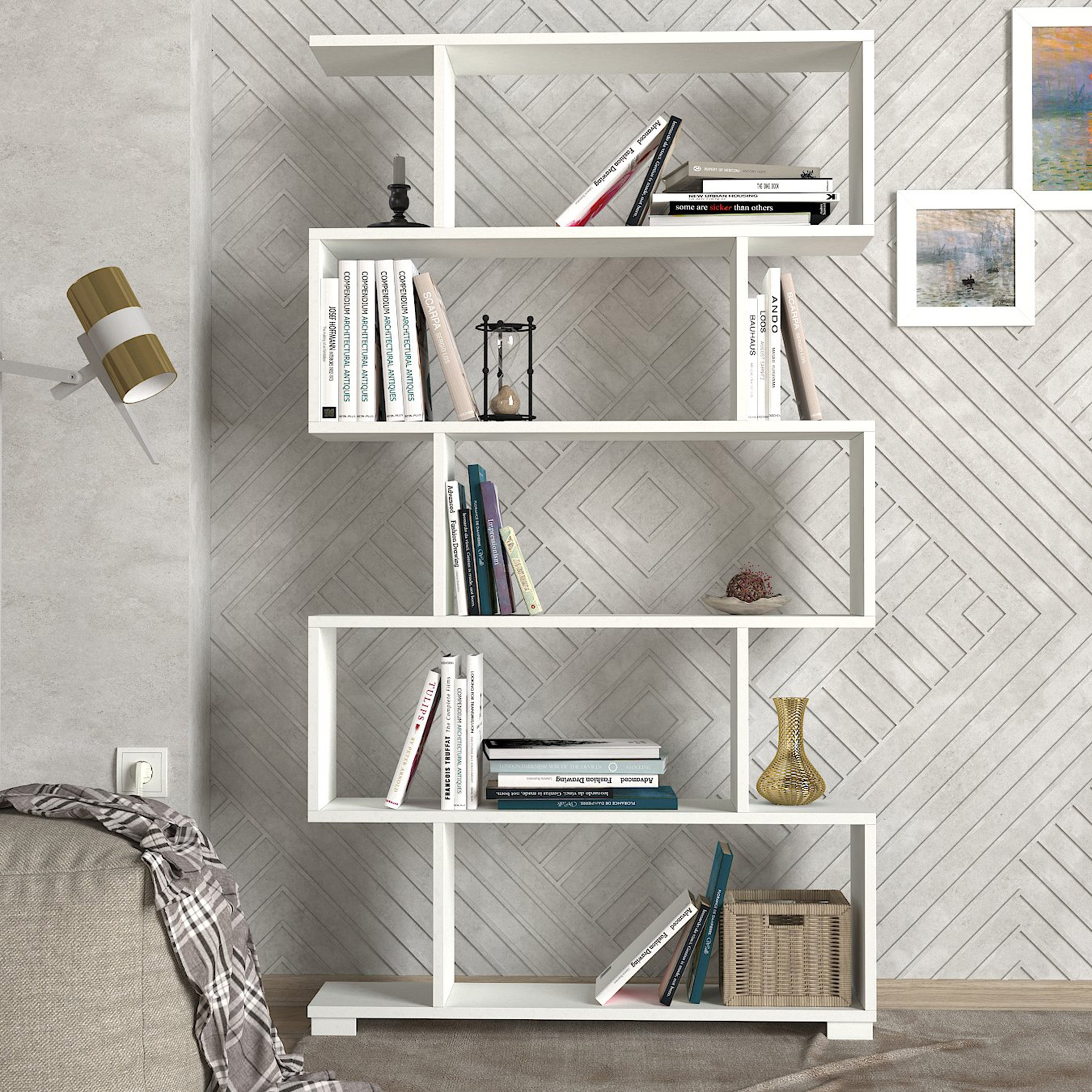 خزانة كتب بتصميم متعرج من مودوليكس بلوك-hbxfurniture-office-bookcases-image-2