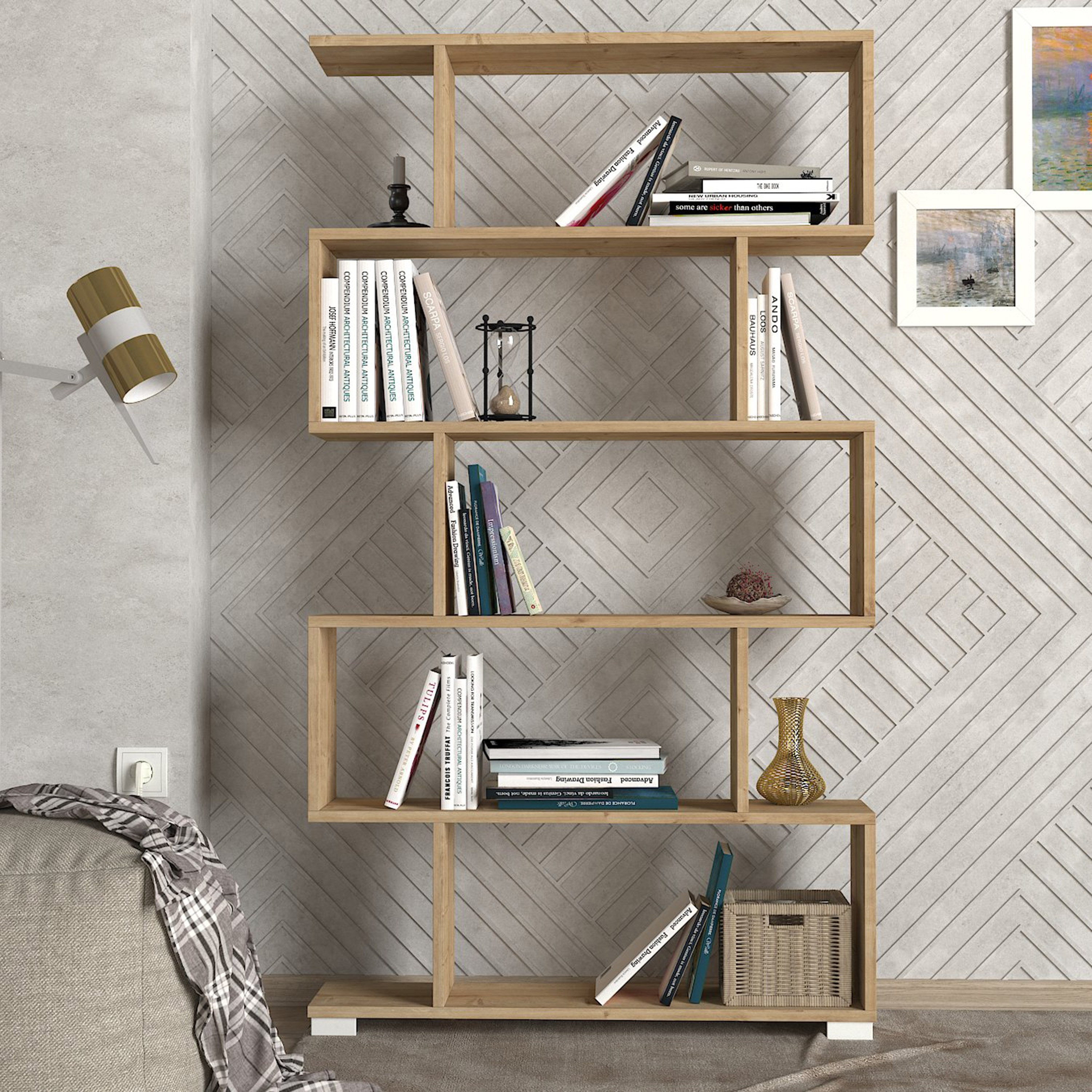 خزانة كتب بتصميم متعرج من مودوليكس بلوك-hbxfurniture-office-bookcases-image-2