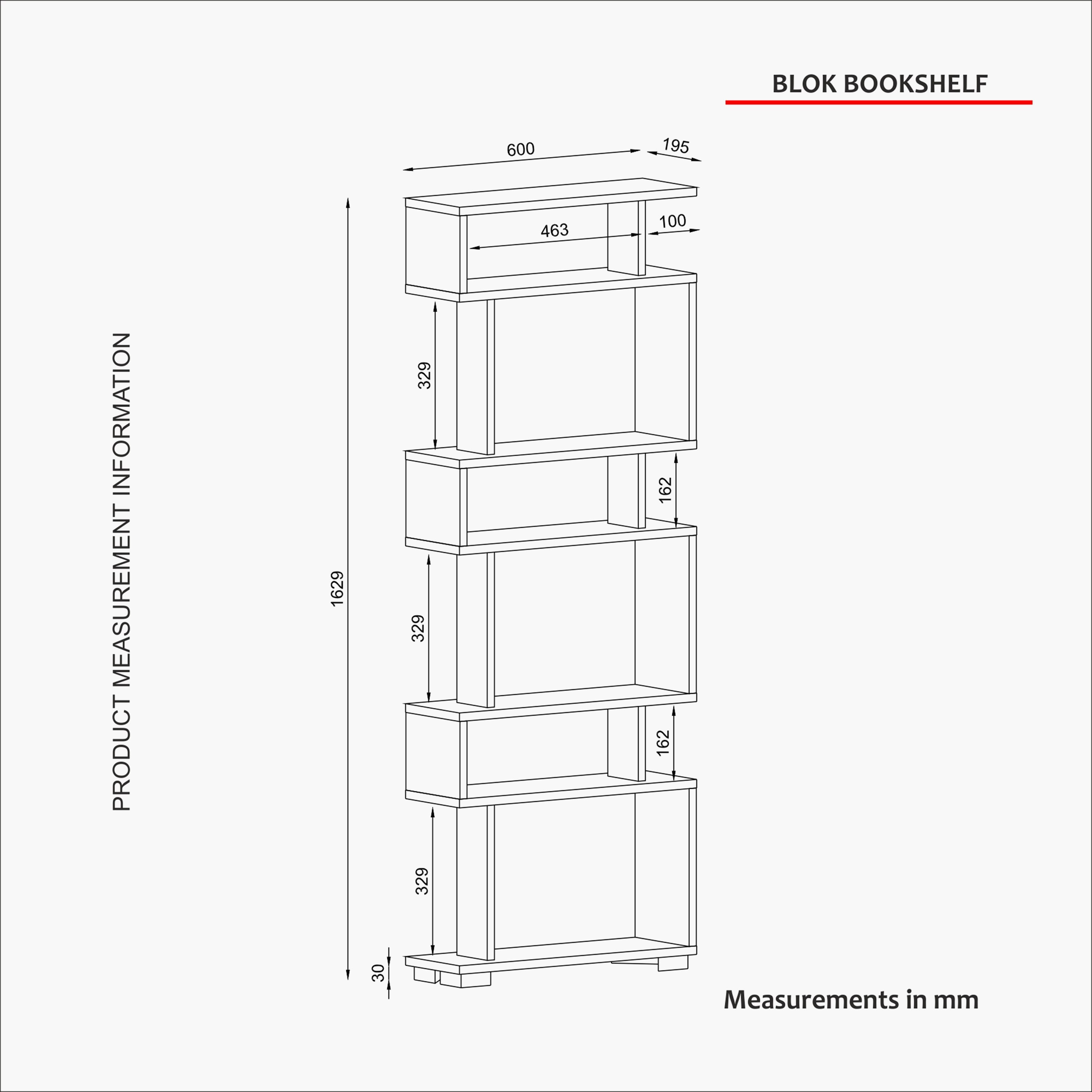خزانة كتب بتصميم متعرج ضيّق من مودوليكس بلوك-hbxfurniture-office-bookcases-image-4