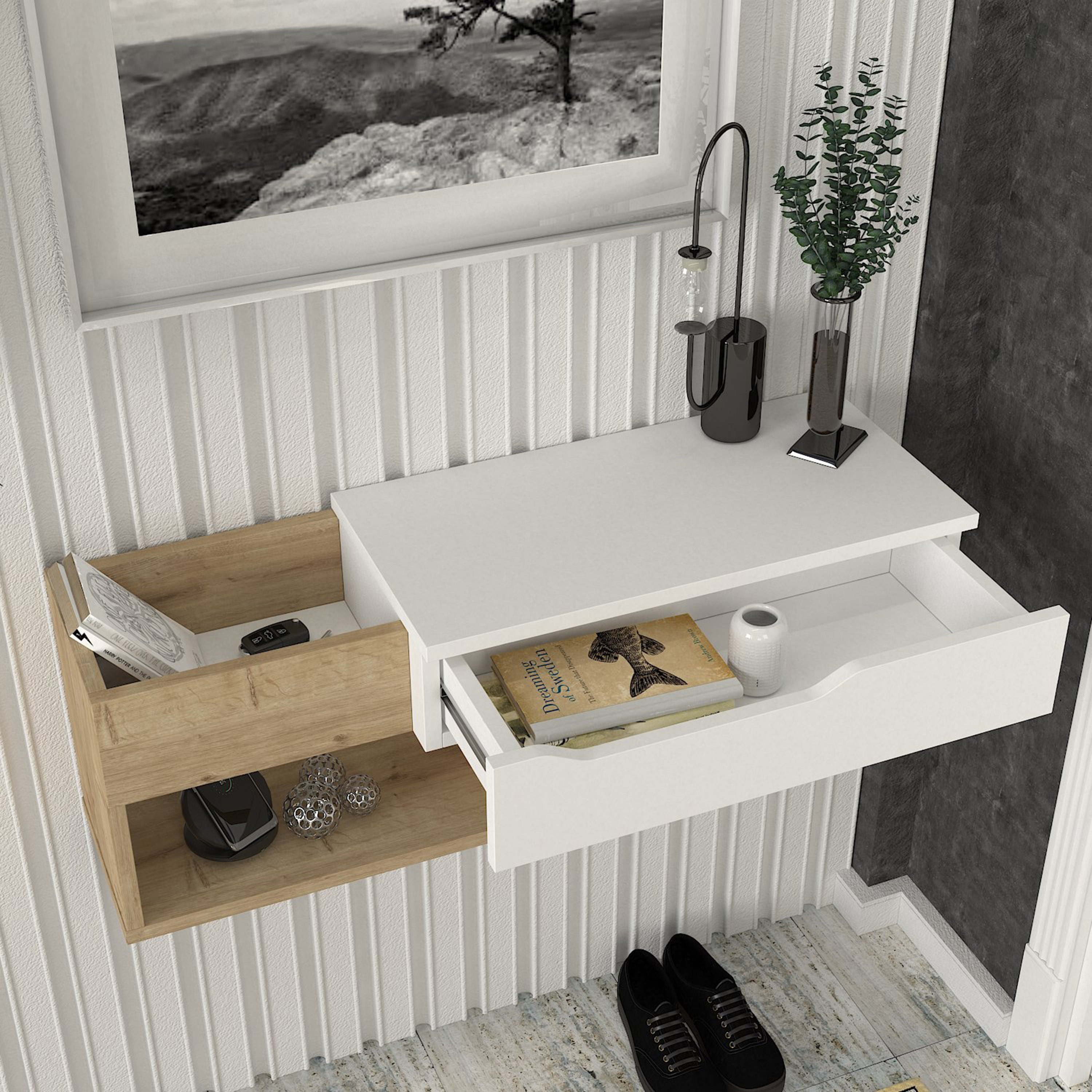 تسريحة تُثبت على الحائط من مودوليكس بانتوس-hbxfurniture-bedroom-dressersandmirrors-image-3