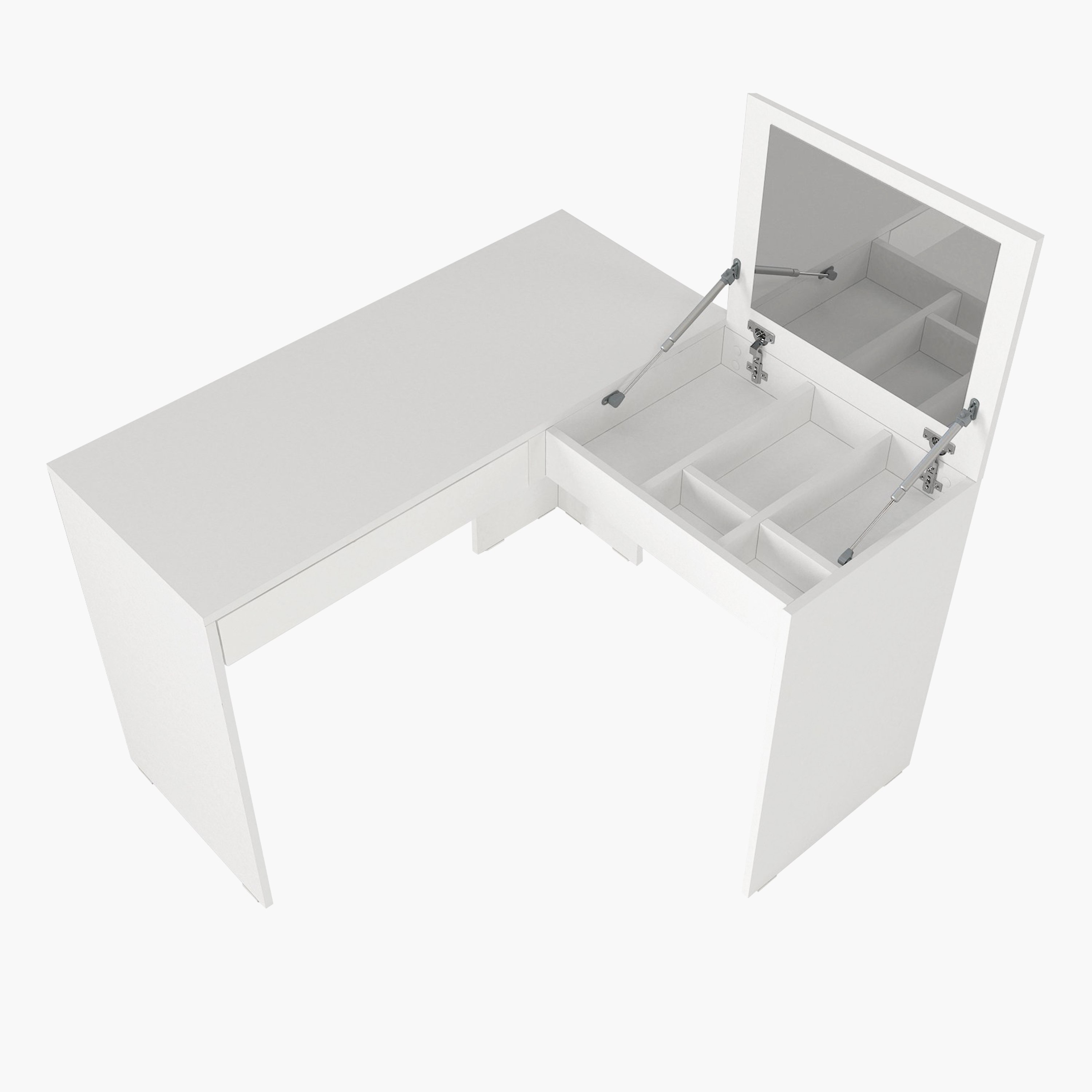 Modulix Column Vanity Make Up Table with Mirror-hbxfurniture-bedroom-dressersandmirrors-image-7